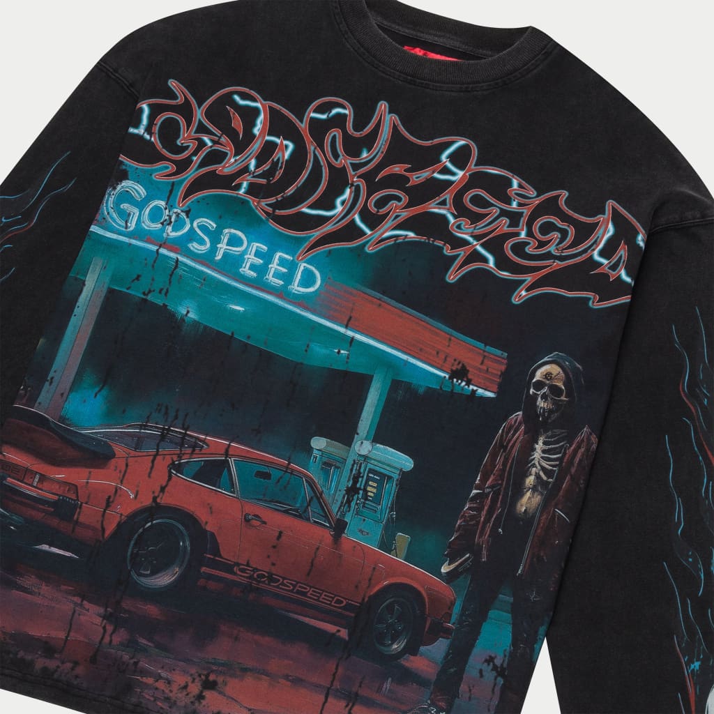 Godspeed Pitstop Long sleeve (Black wash)