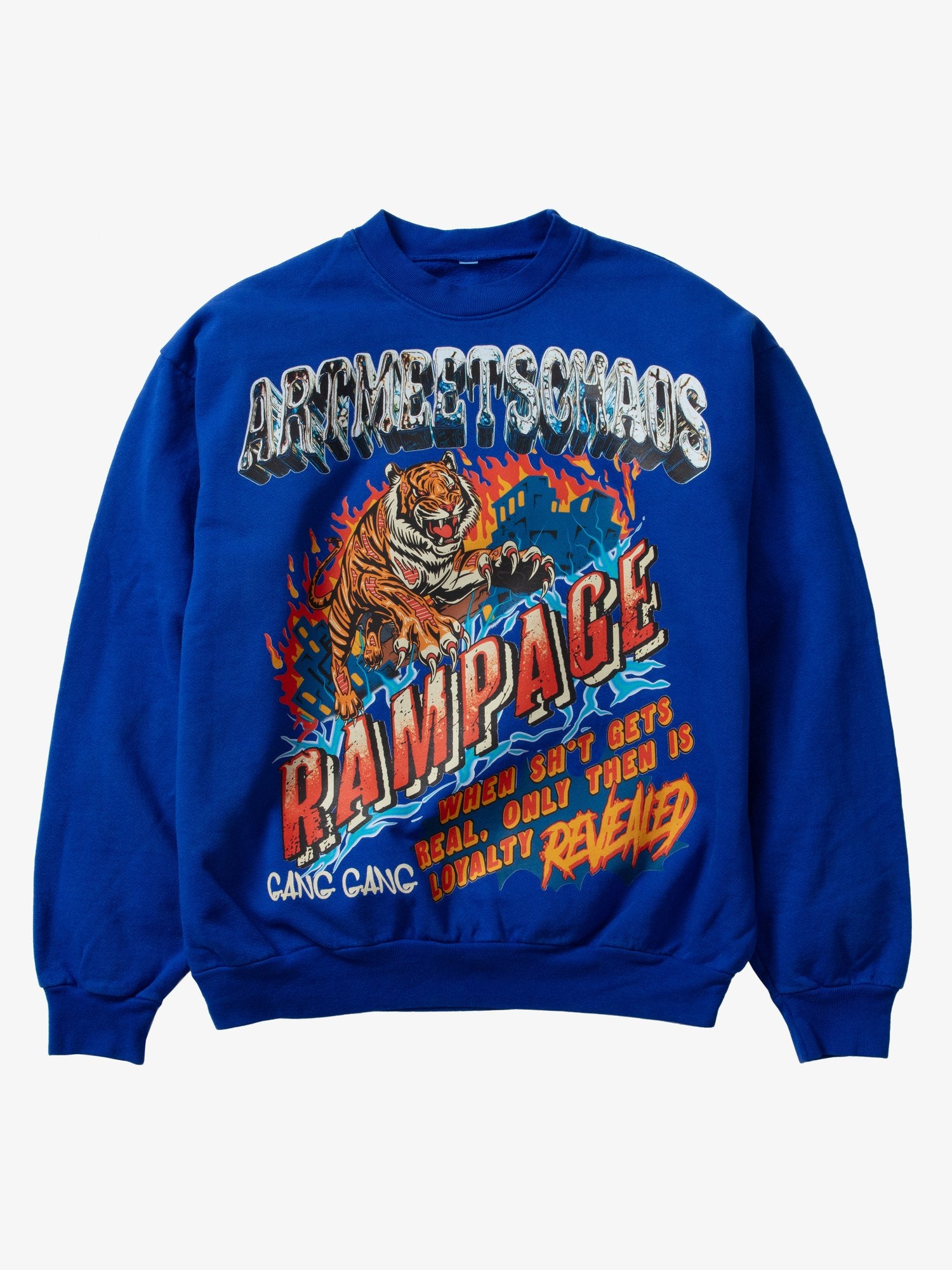 Art Meets Chaos Chaotic Rampage Crewneck