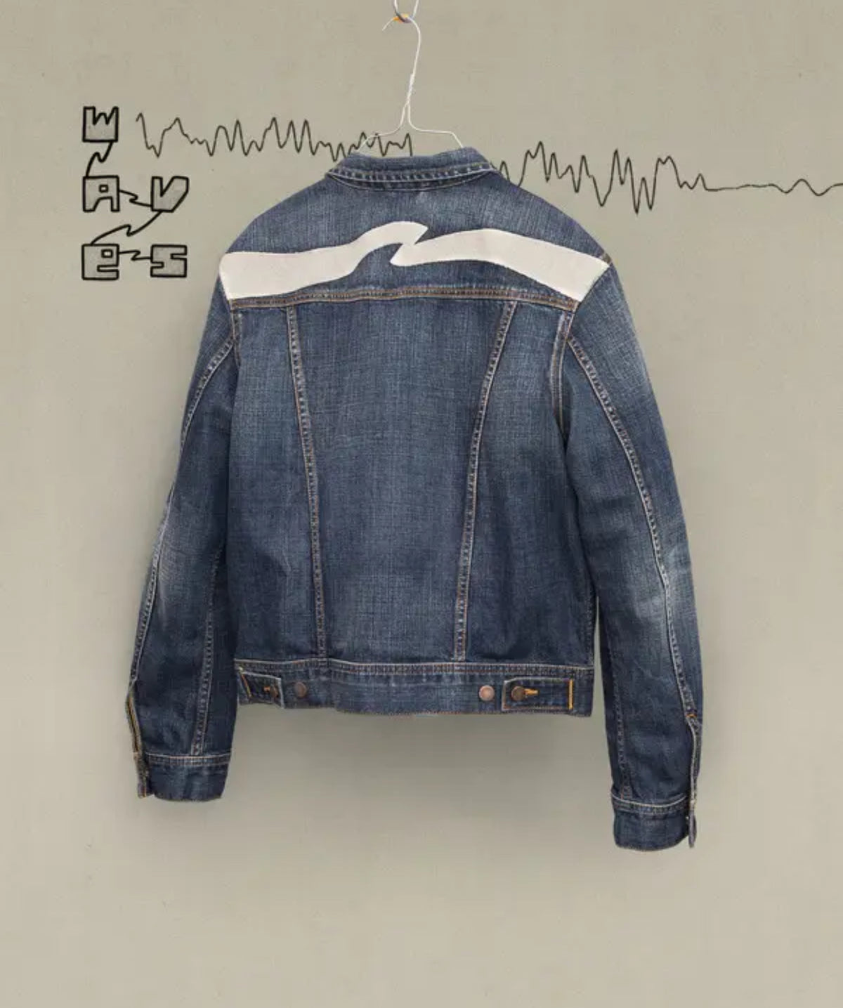Nudie Conny Denim Jacket Big Wave