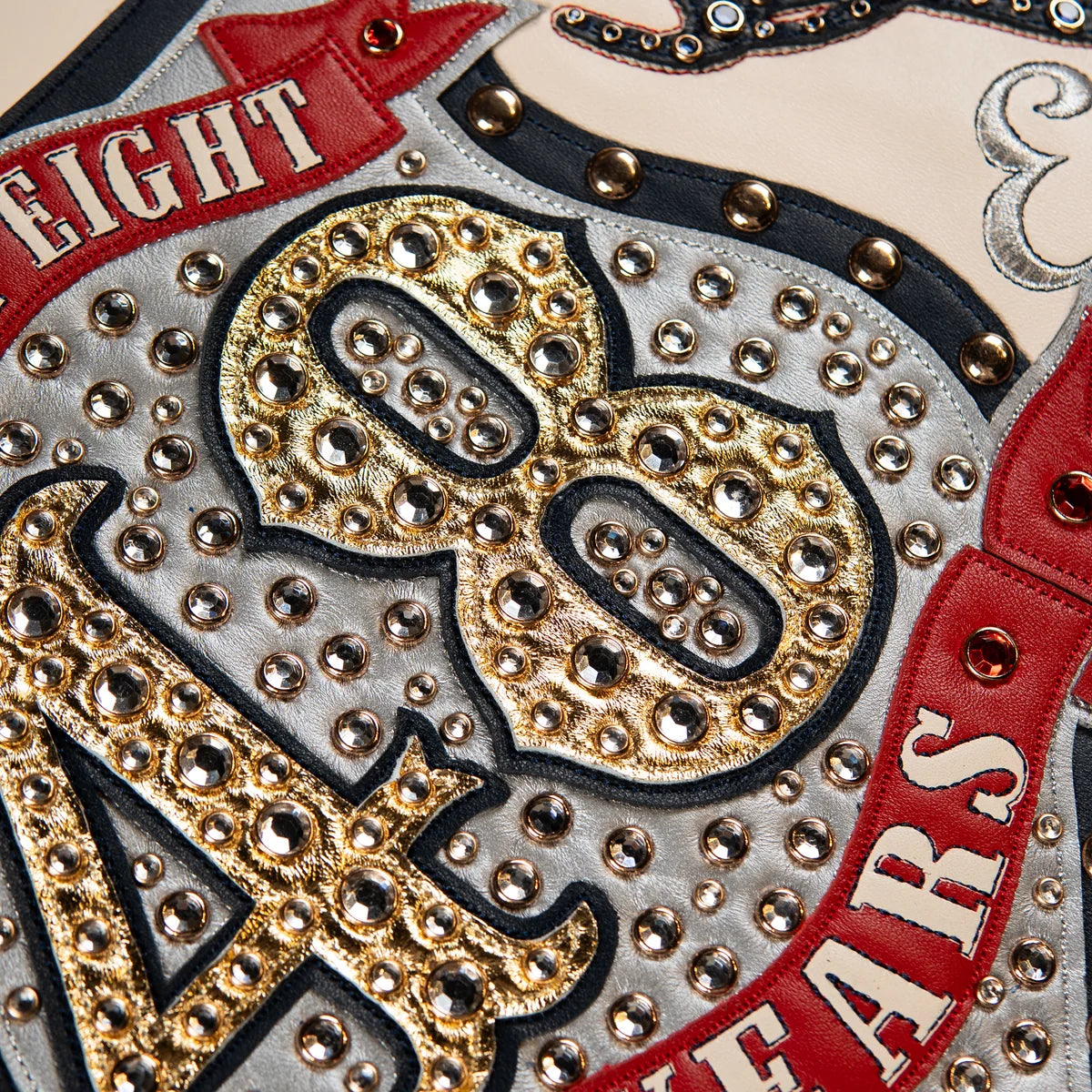 Pelle Pelle  Unraveled Anniversary Jacket “Studs & Rhinestone”