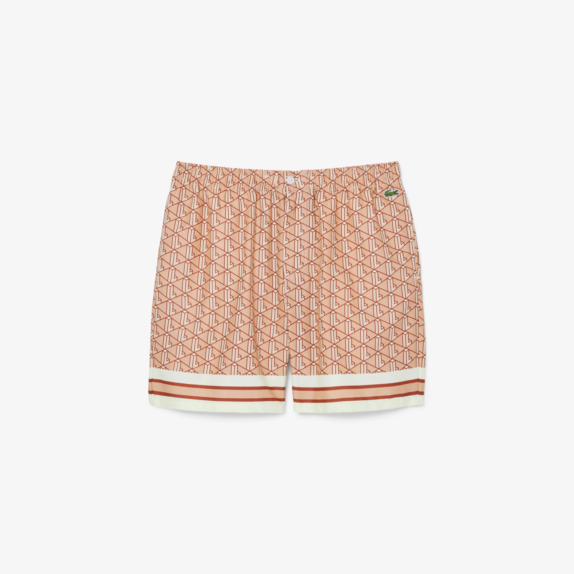 Lacoste Men's Lightweight Monogram Print Shorts