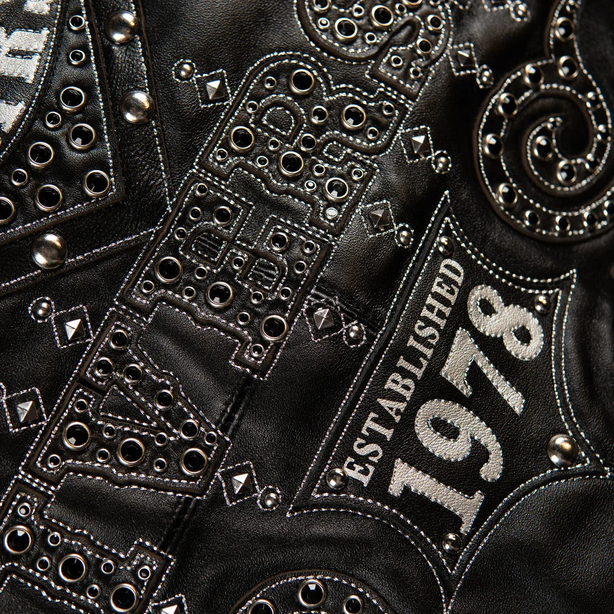 Pelle Pelle  Unraveled Anniversary Jacket “Studs & Rhinestone”