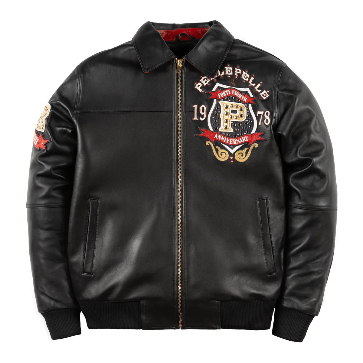 Pelle Pelle  Unraveled Anniversary Jacket “Studs & Rhinestone”