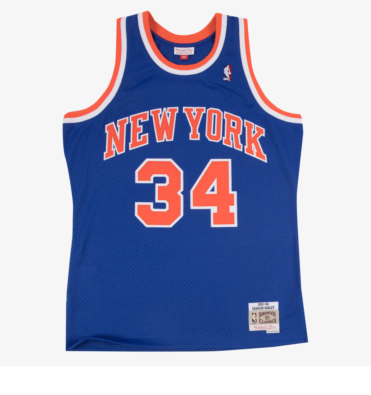 Michell&Ness Charles Oakley New York Knicks 1991-92 Blue Swingman Player Jersey