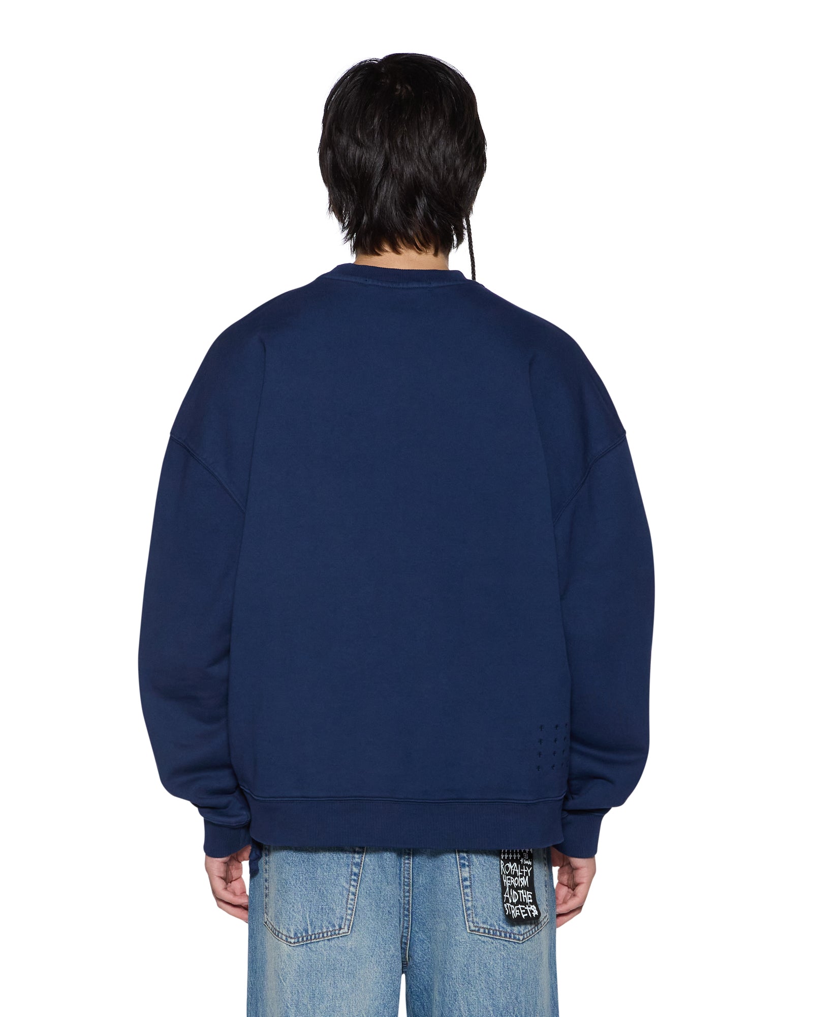 Ksubi Mekanik Crewneck Ink Blue
