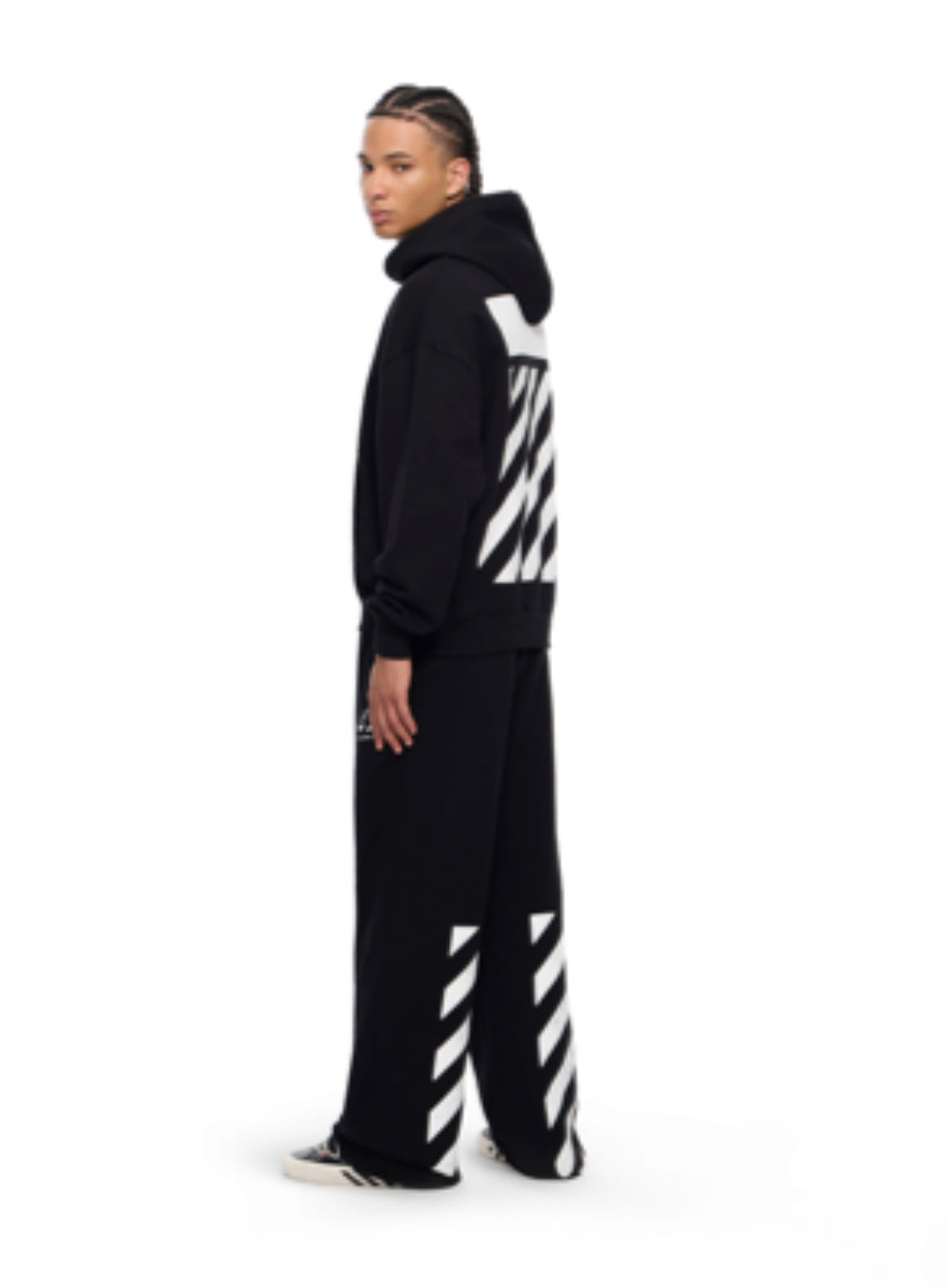 L/AB c/o Off-White Core Diagonal Relaxed Sweatsuit