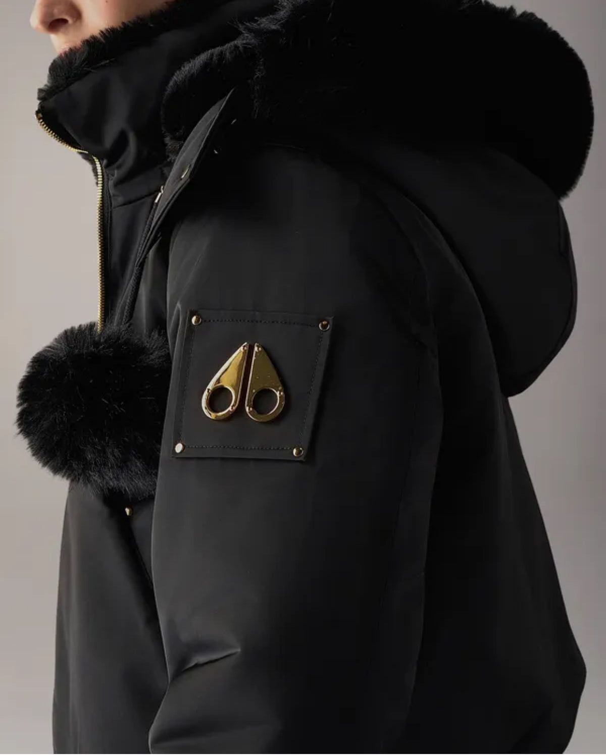 Moose Knuckles Women’s Luxe Satin Bomber Jacket