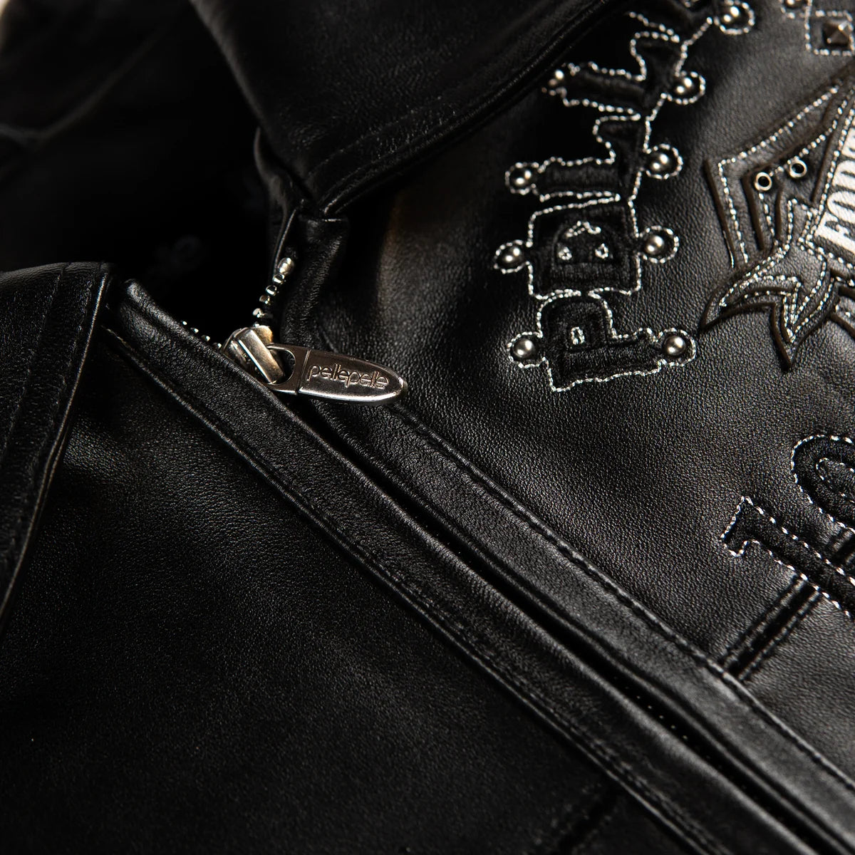 Pelle Pelle  Unraveled Anniversary Jacket “Studs & Rhinestone”