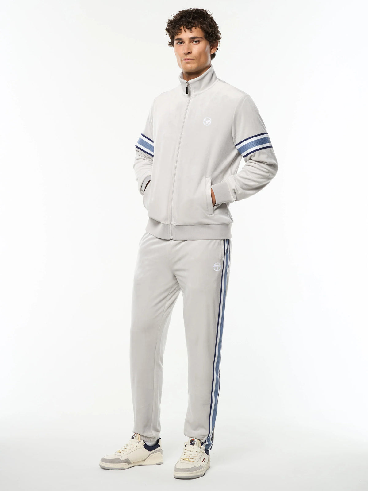 Sergio Tacchini Linera Velour Track Sweatsuit