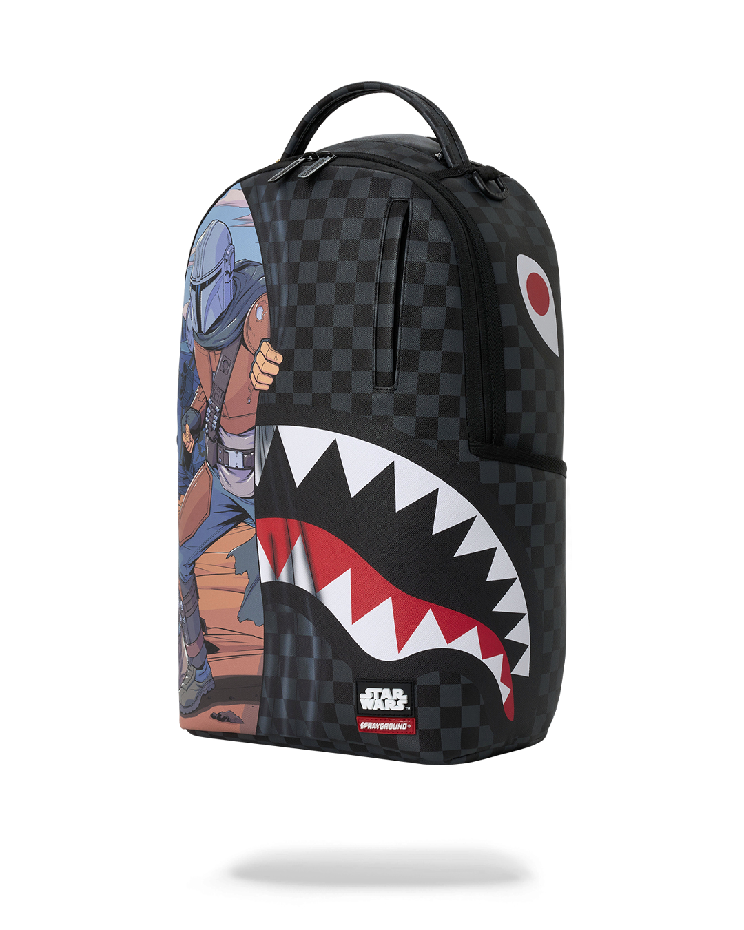 Sprayground Star Wars Mando Grogu Get To The Ship Backpack