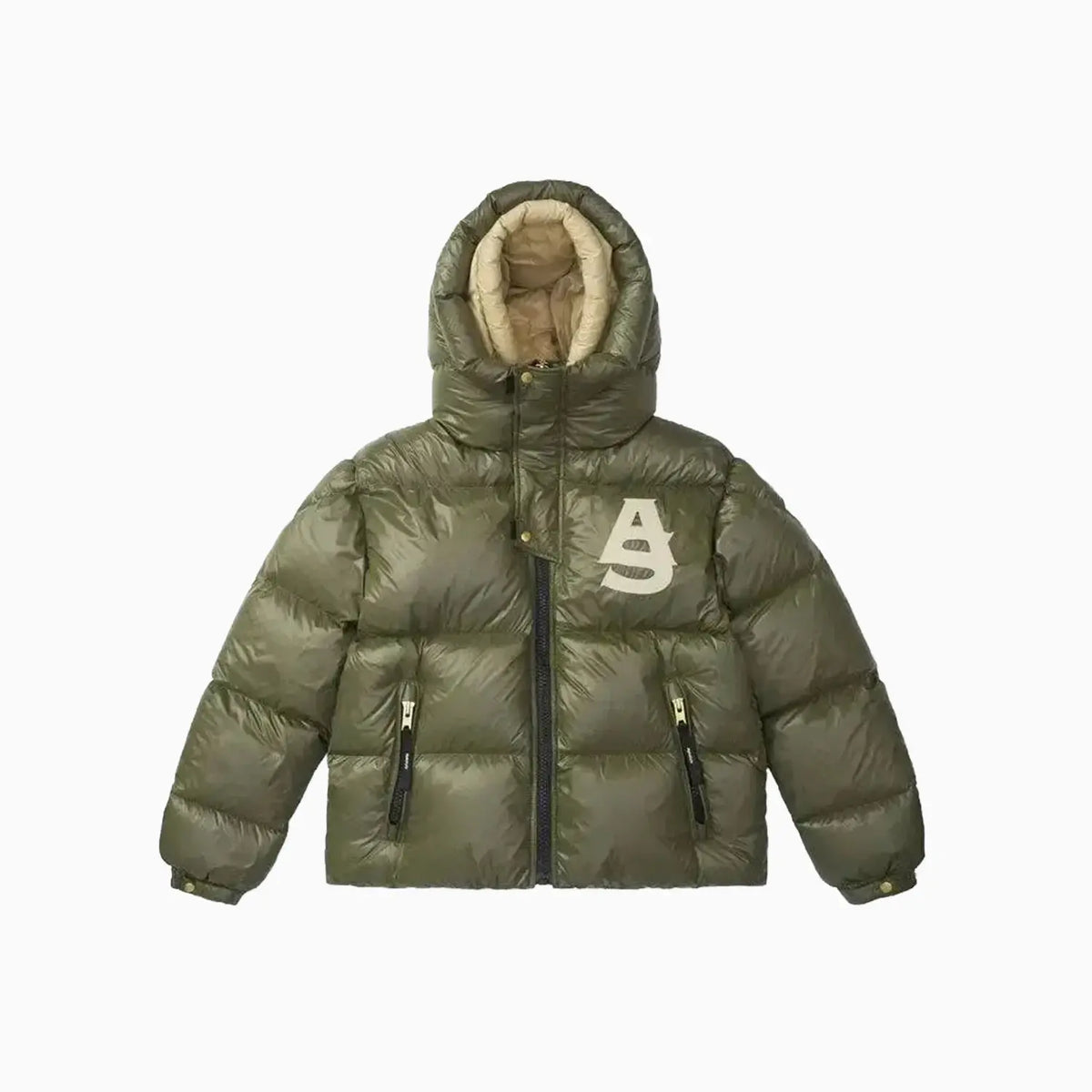 AlphaSytle Kudu Cozy Double Hood Puffer Jacket (Shiny)
