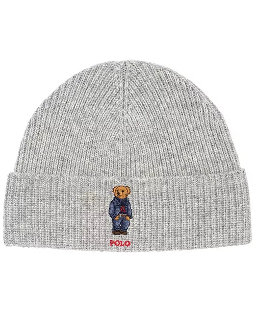Polo Ralph Lauren Solid Denim Bear Beanie