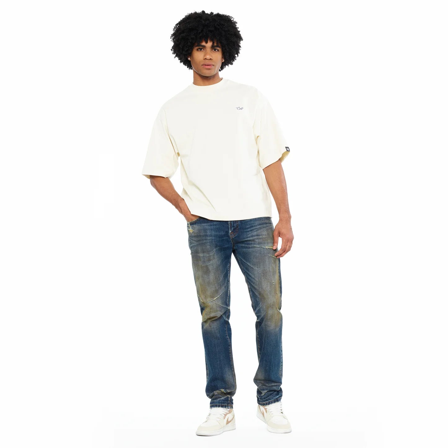 Cult Of Individuality Rocker Slim Straight 602 Jeans In Moss