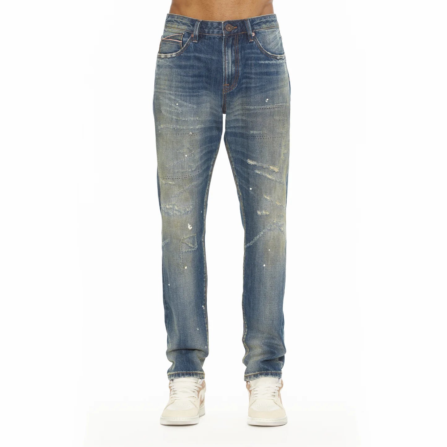 Cult Of Individuality Rocker Slim Straight 602 Jeans In Baltic