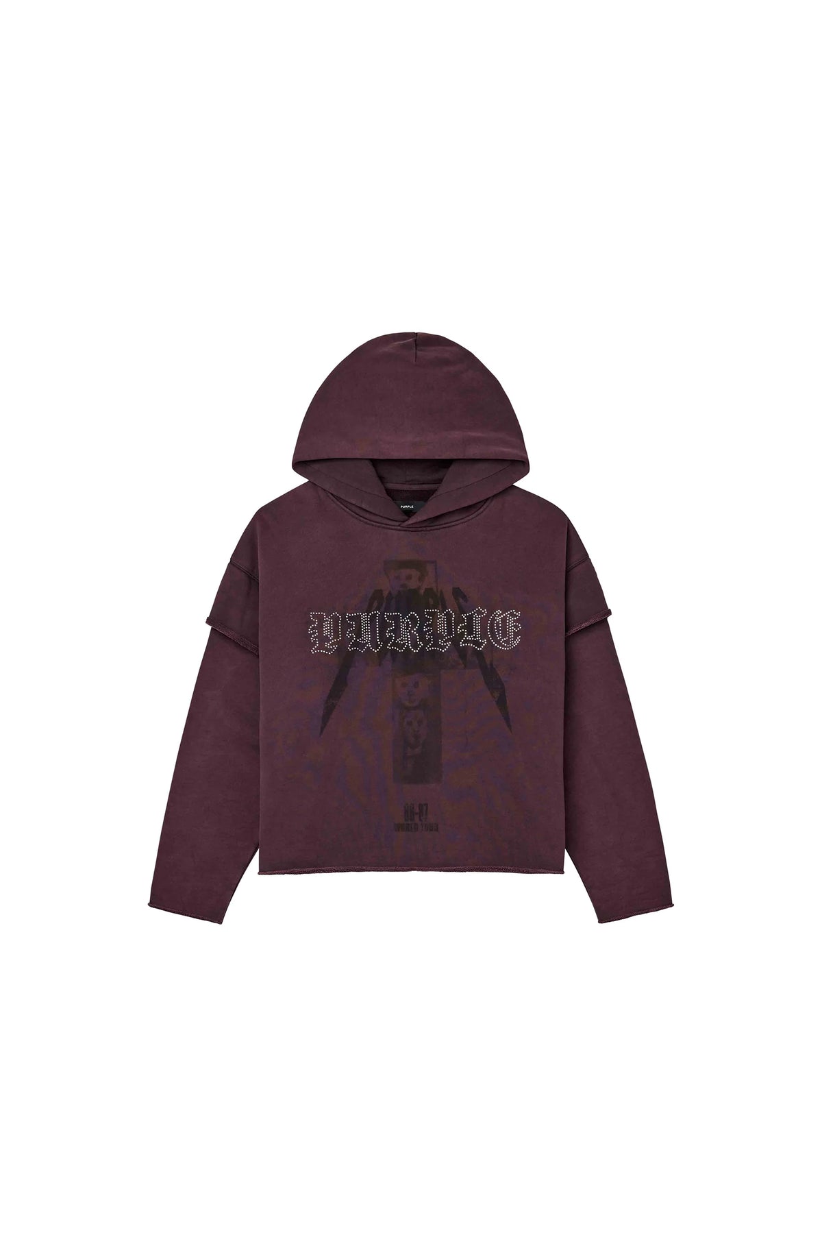 Purple Brand Iron Gospel Nailheads Hoodie