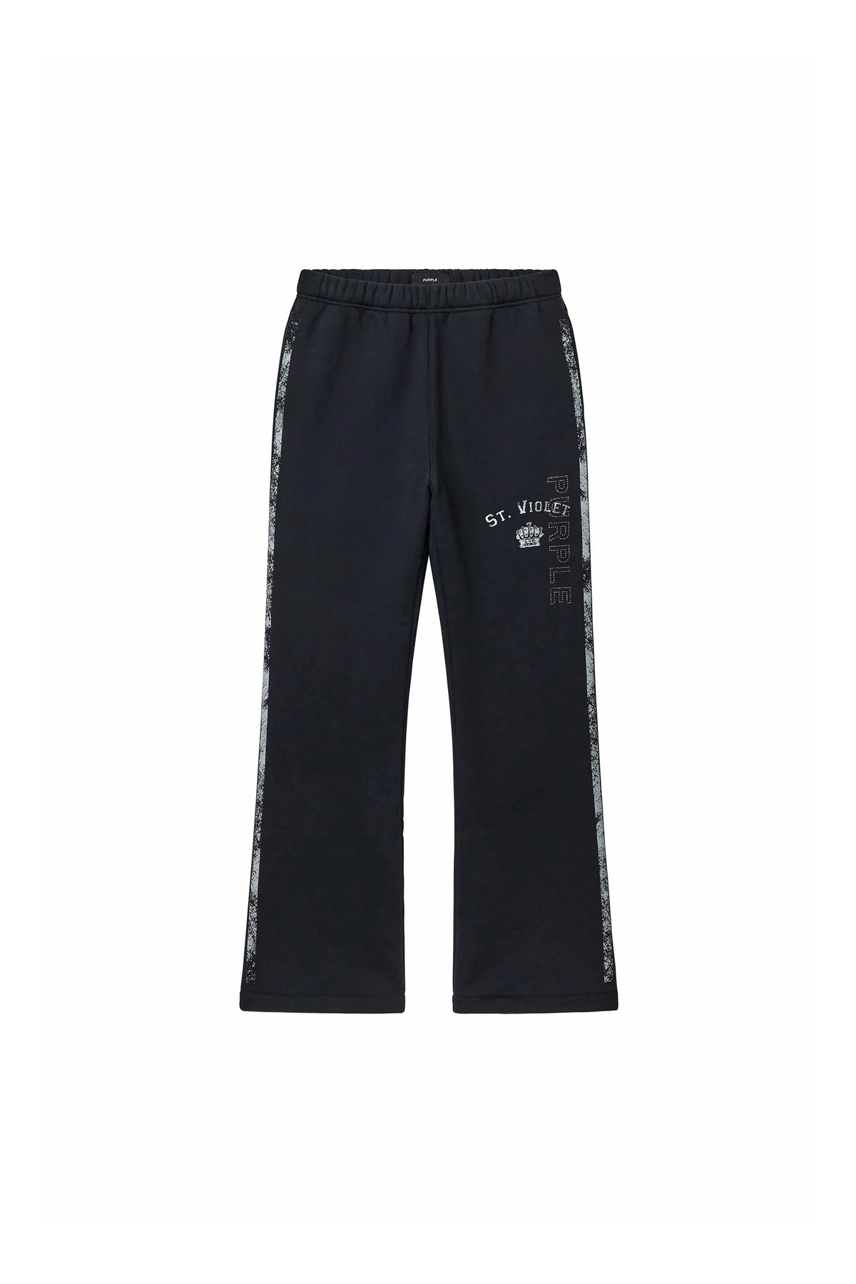Purple Brand St. Violet Crystals/Stripe Flare Sweatsuit