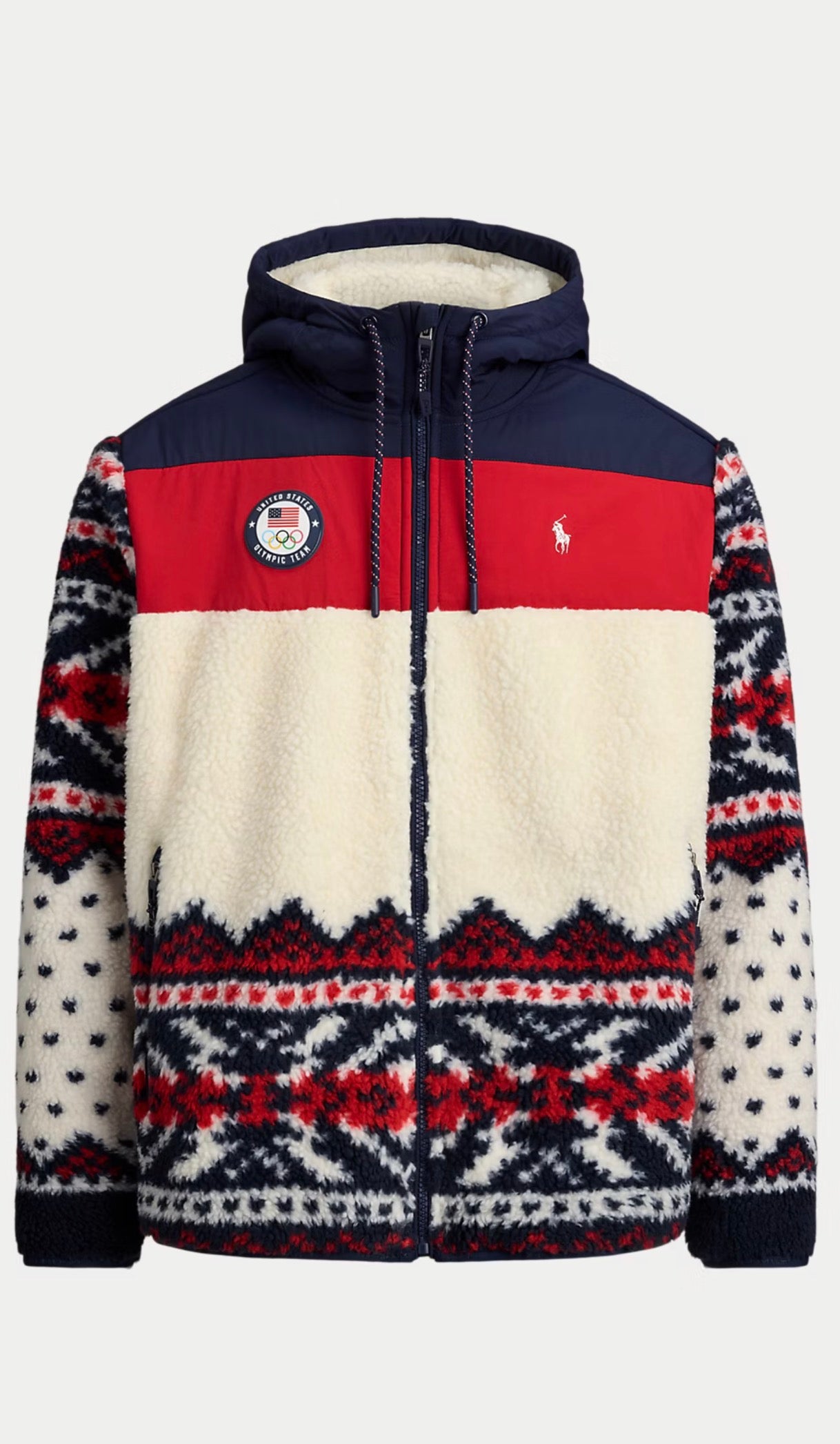 Polo Ralph Lauren Team USA Hybrid Full-Zip Hoodie