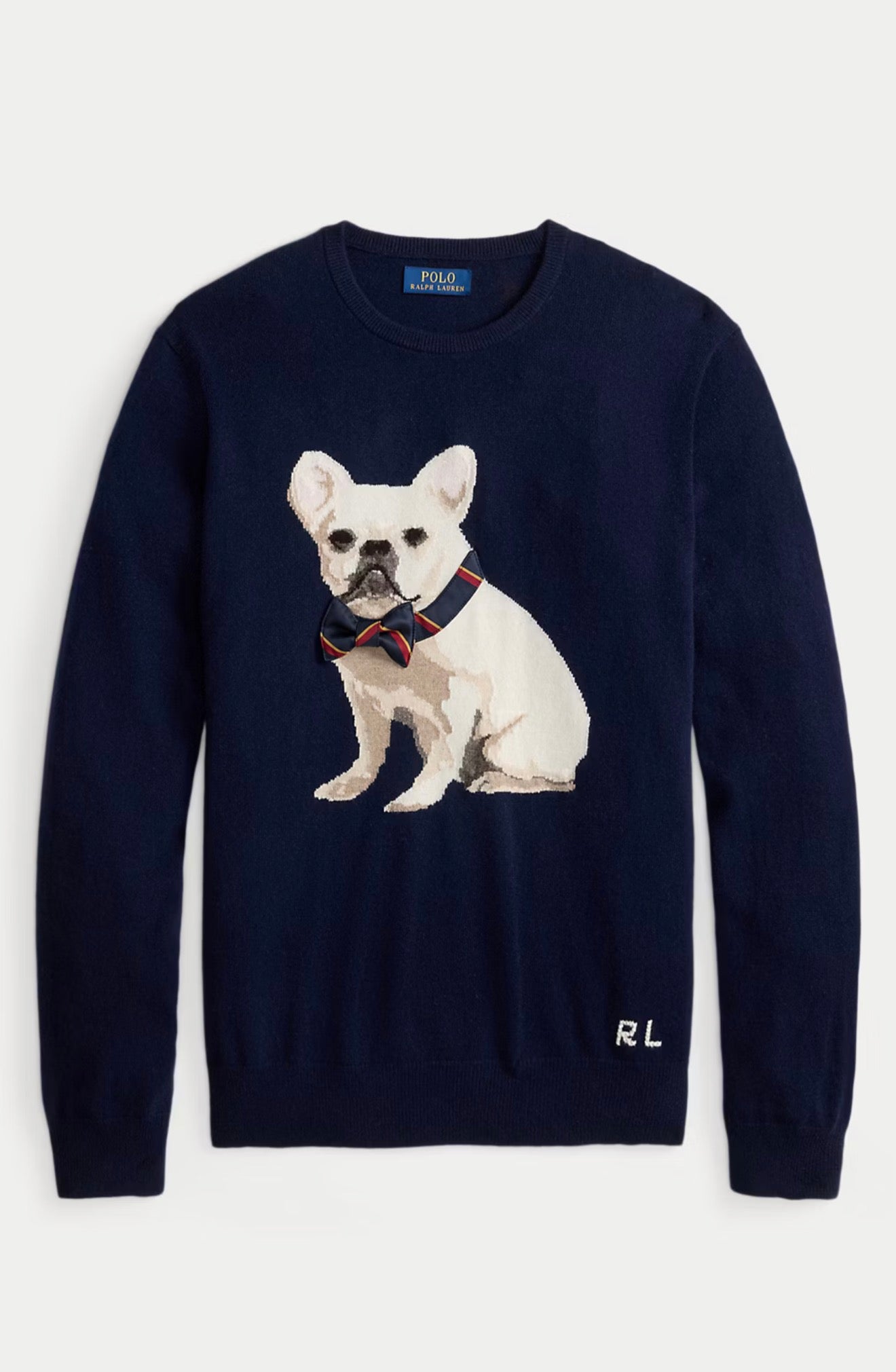 Polo Ralph Lauren Dog-Intarsia Cashmere Sweater