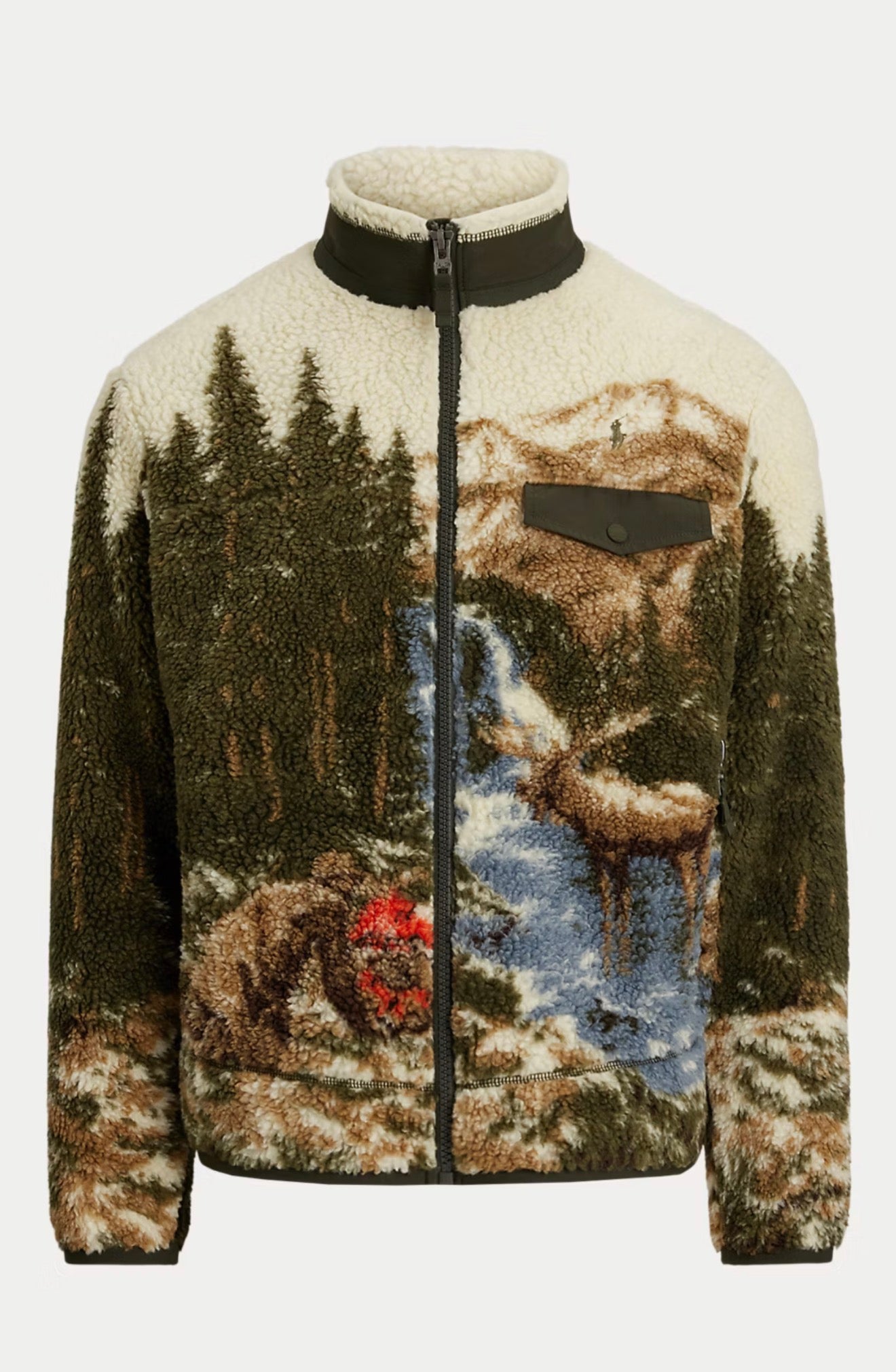 Polo Ralph Lauren Pile Fleece Graphic Jacket