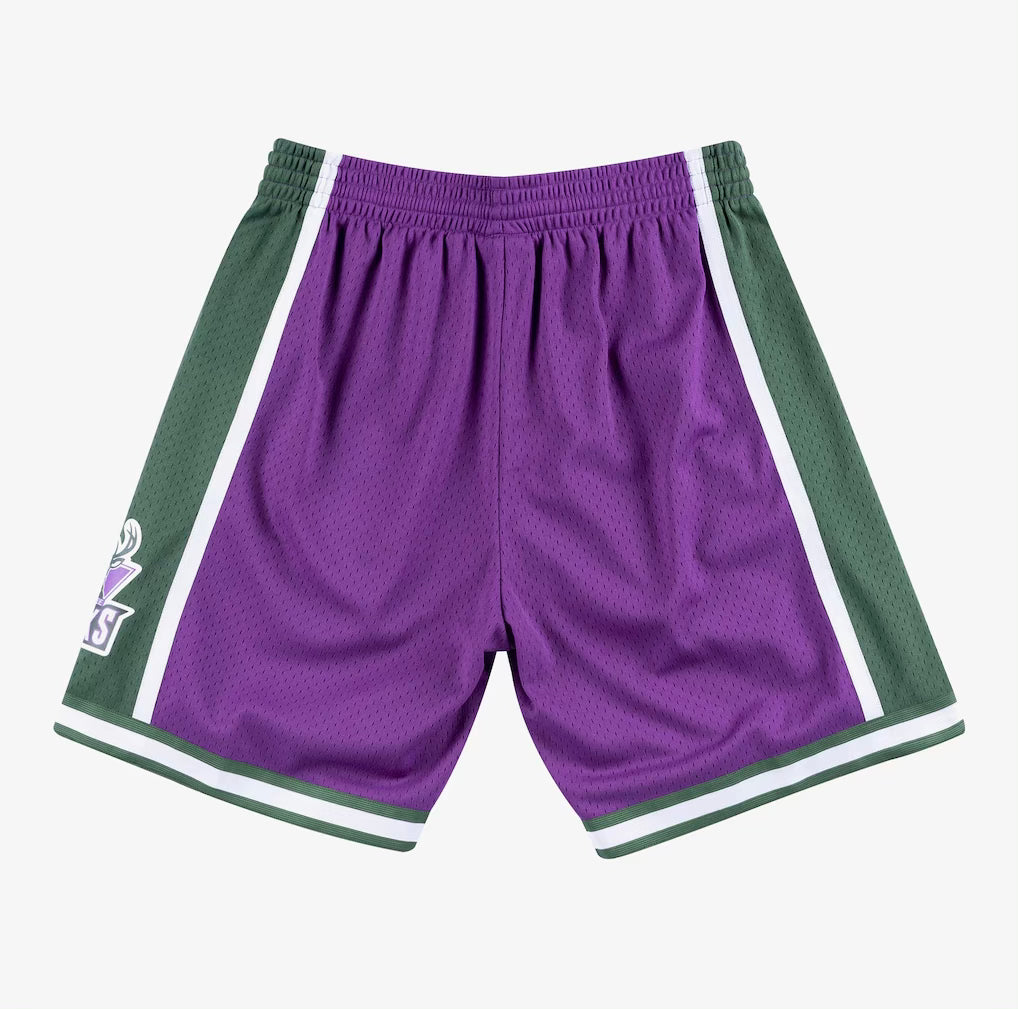 Mitchell & Ness Milwaukee Bucks 2000-01 Purple Swingman Basketball Shorts