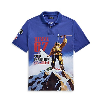 Polo Ralph Lauren Classic Fit Mesh Graphic Polo Shirt