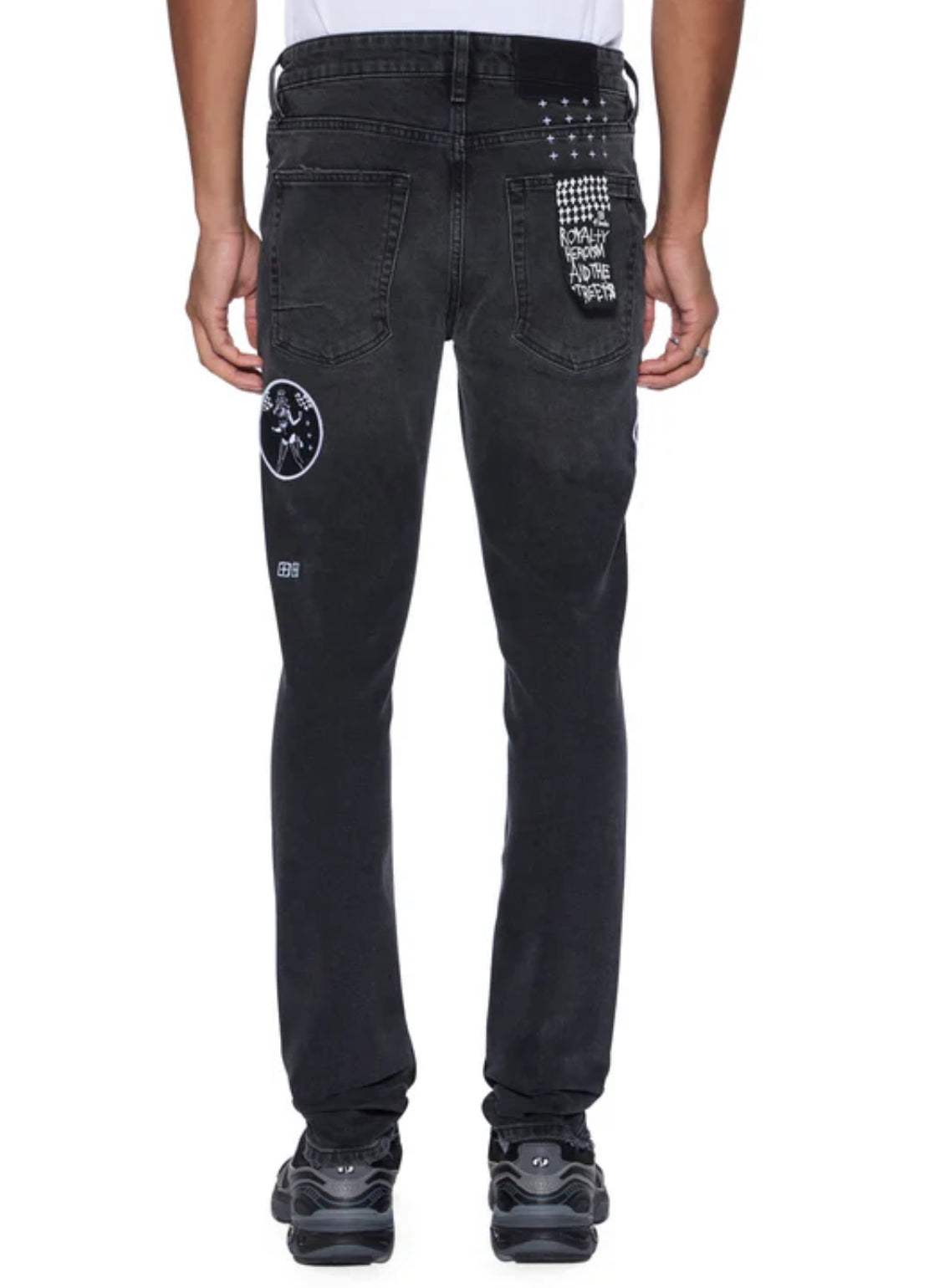 Ksubi Van Winkle Roadhouse Black Patched