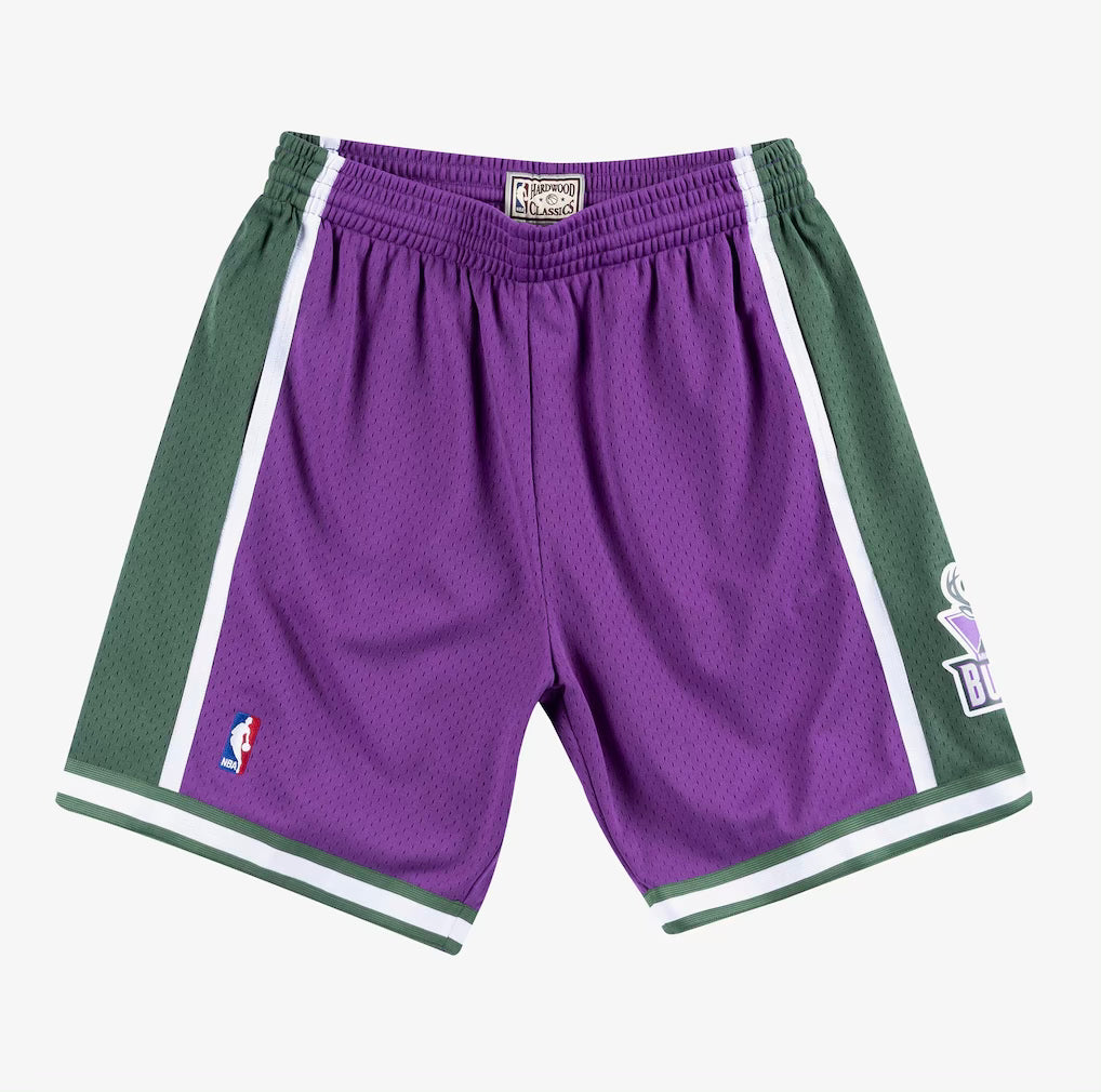 Mitchell & Ness Milwaukee Bucks 2000-01 Purple Swingman Basketball Shorts