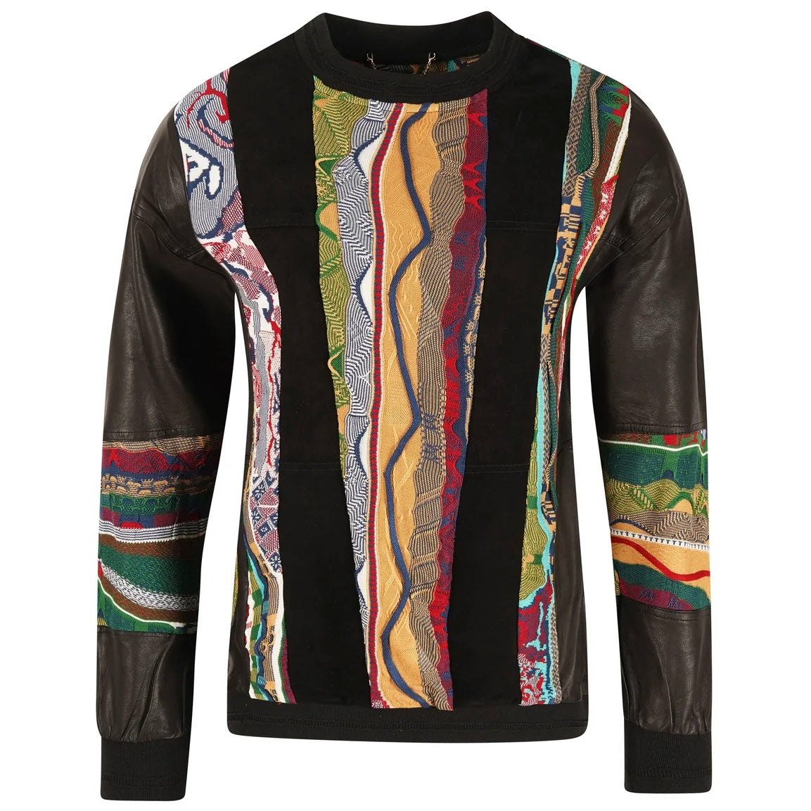 Coogi Suede Leather Sweater