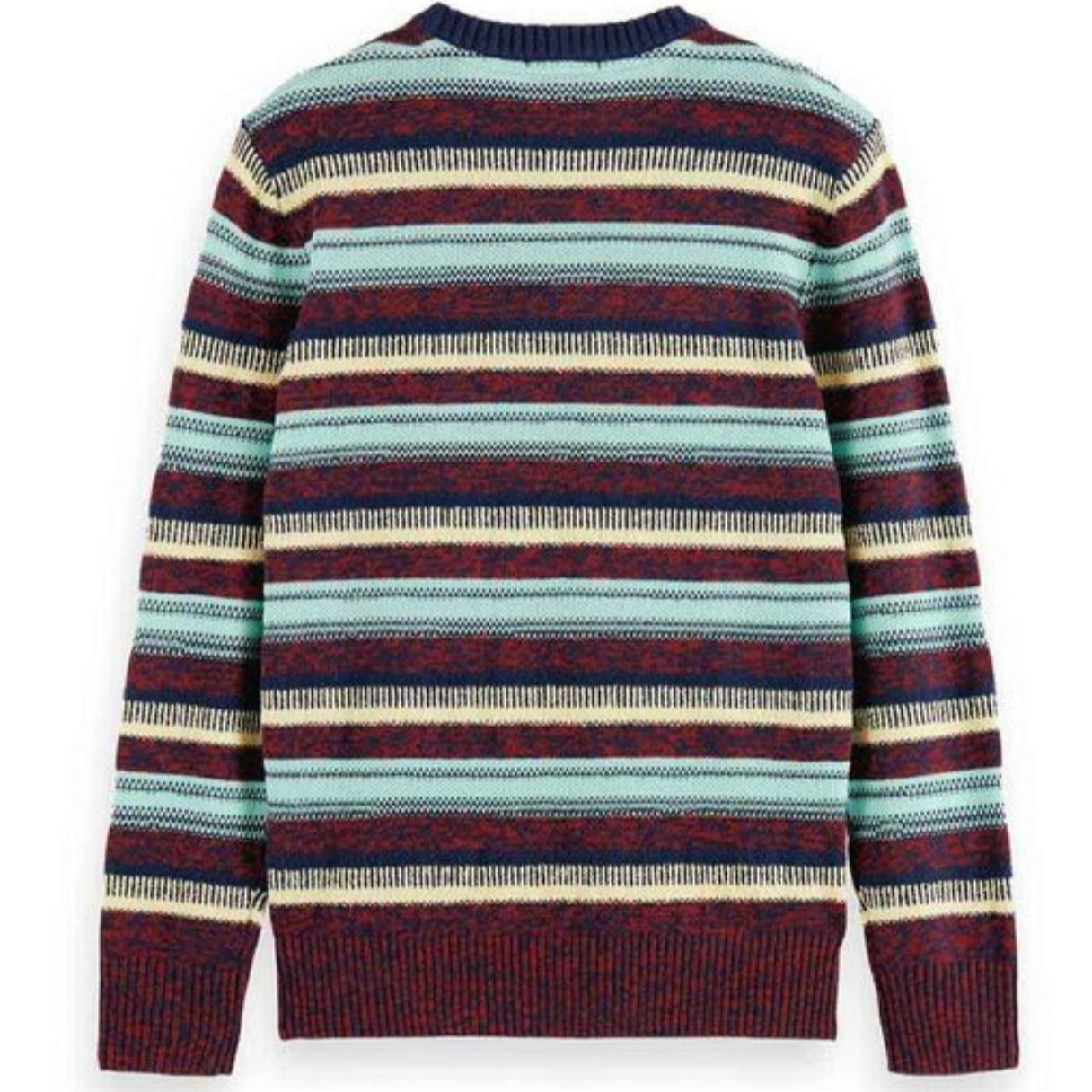 Scotch & Soda Mixed Yarn Stripe Crewneck Sweater