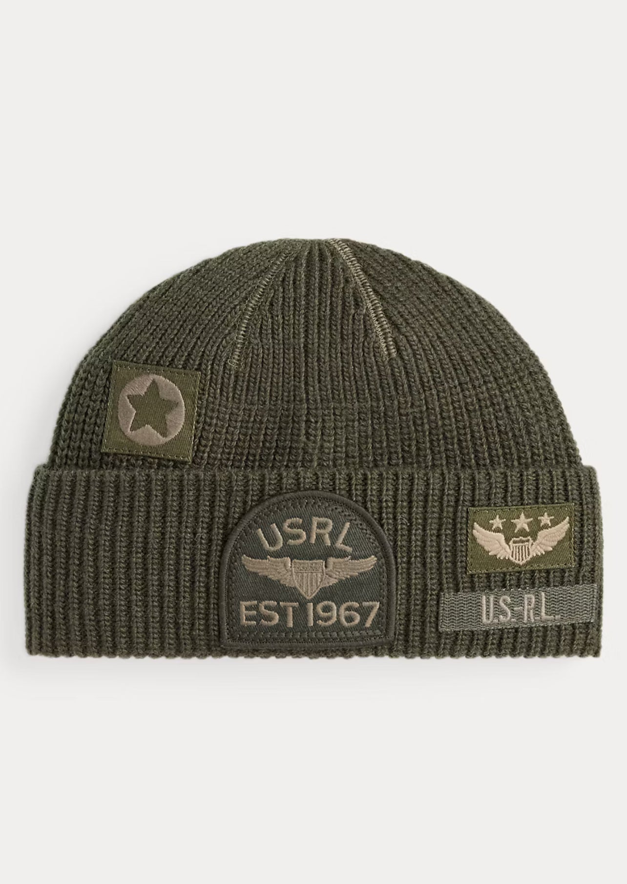 Polo Ralph Lauren Tonal Patch Rib-Knit Watch Cap