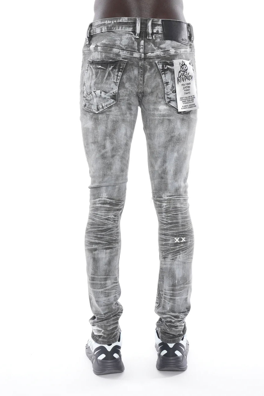 Cult Of Individuality Punk Super Skinny Belted Jeans