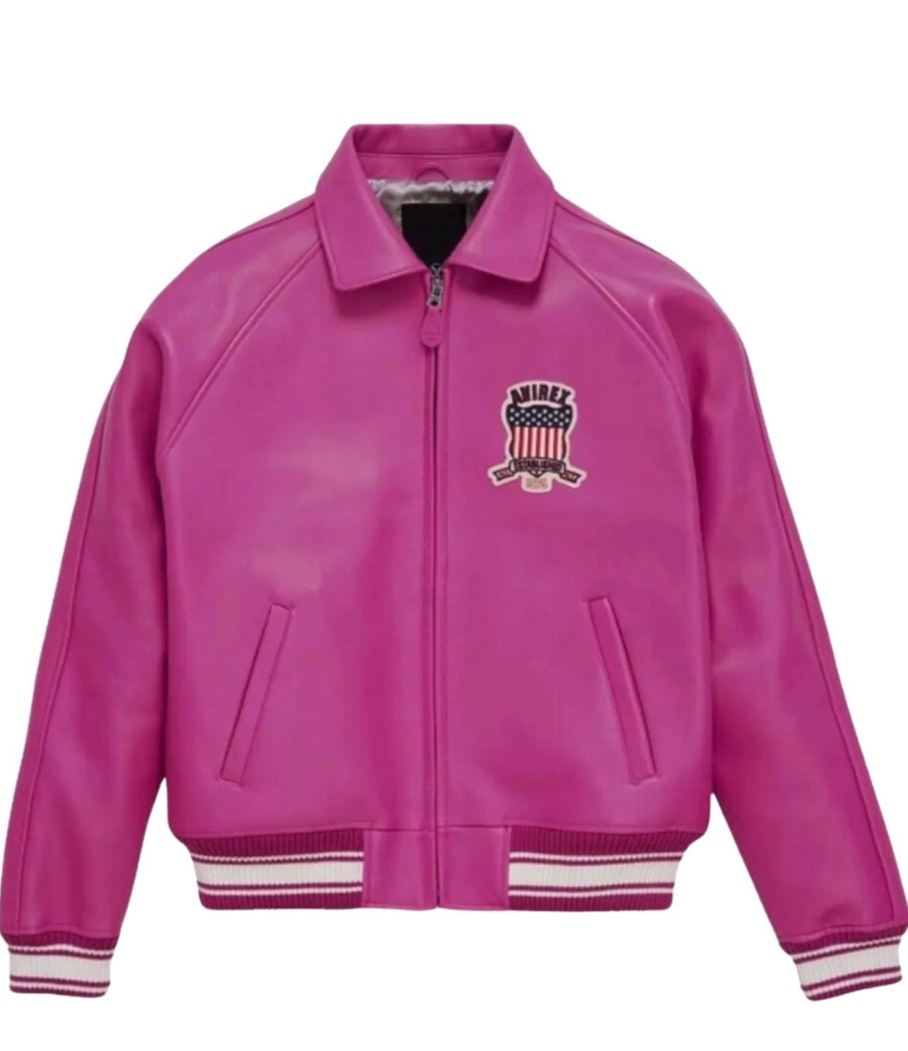 Avirex Limited Edition Icon Hot Pink Jacket - Blue Jeans