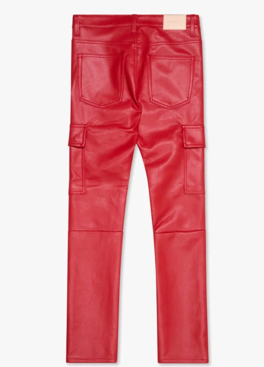 Valabasas "Citing” Red Leather Jean