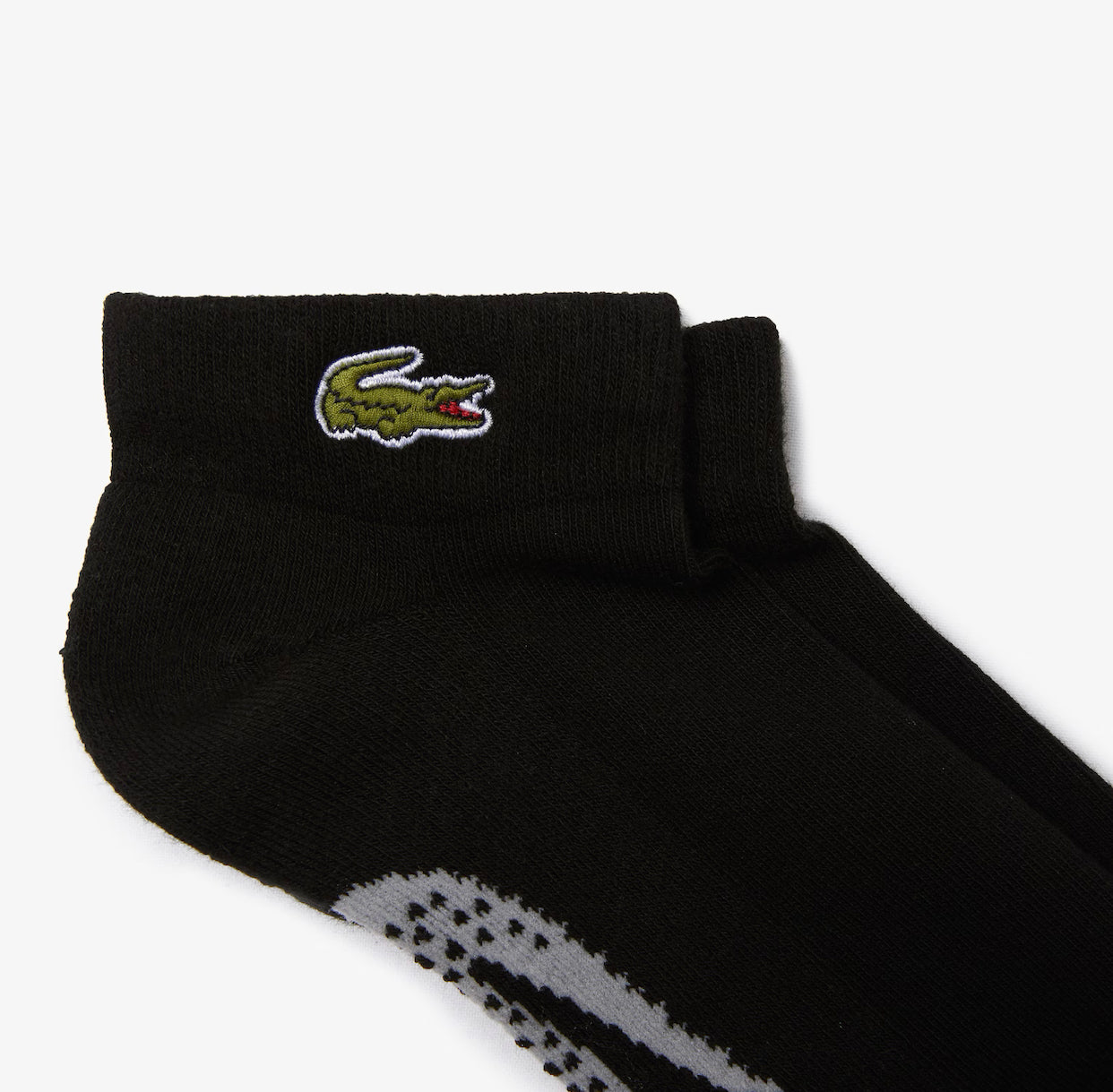 Lacoste Men’s  Unisex Sport Stretche  Cotton Low- Cut Socks