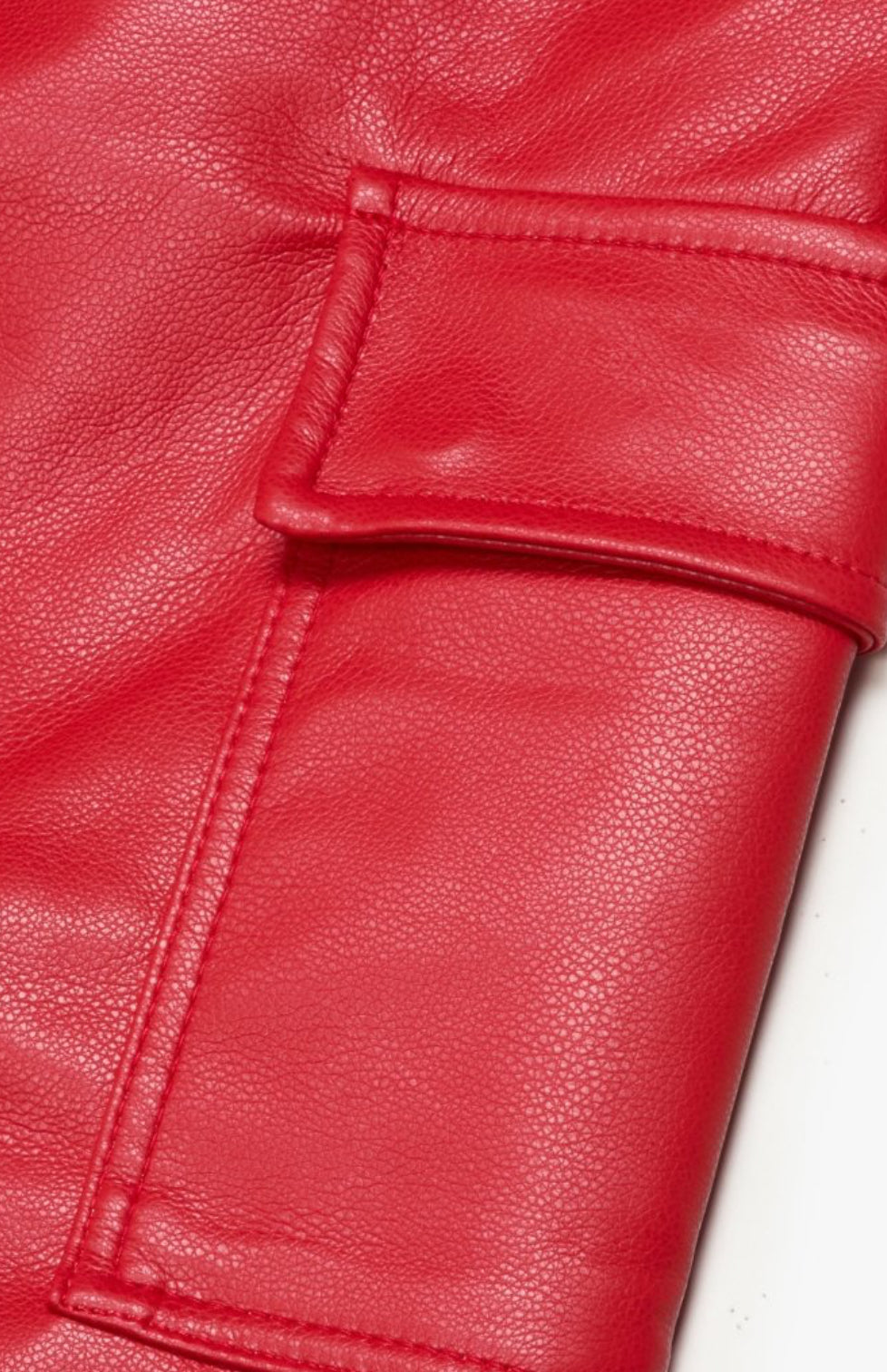 Valabasas "Citing” Red Leather Jean