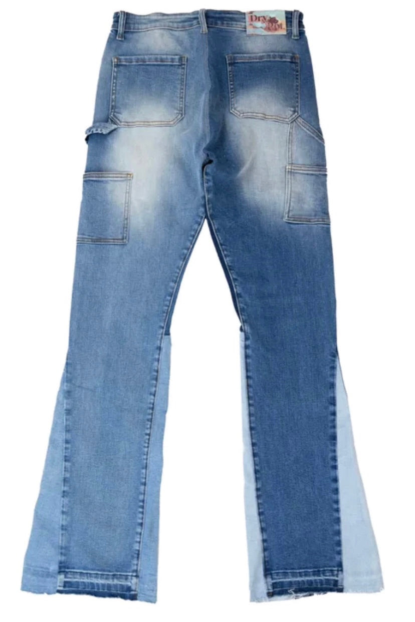 Dry Rot Repair Flare Jeans