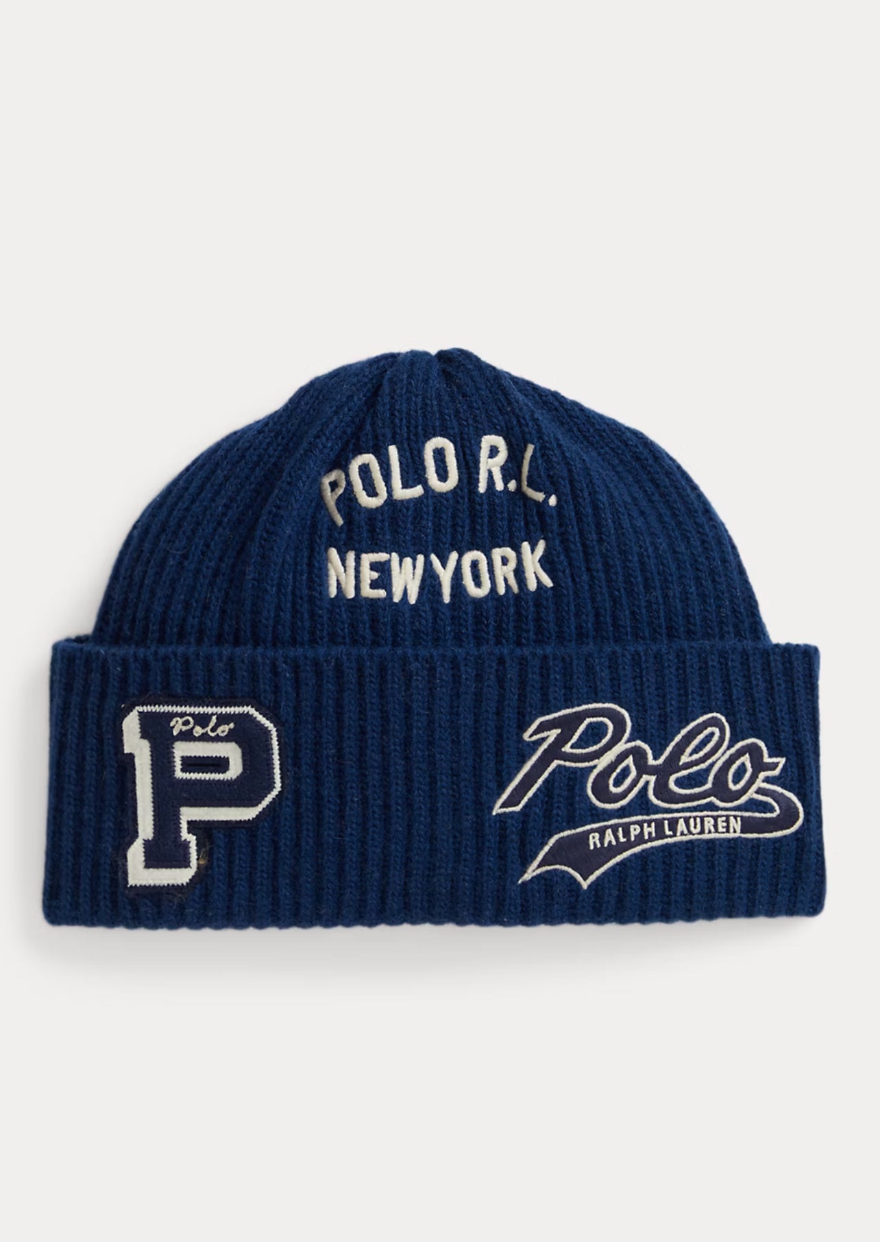 Polo Ralph Lauren Logo-Patch Wool-Blend Watch Cap