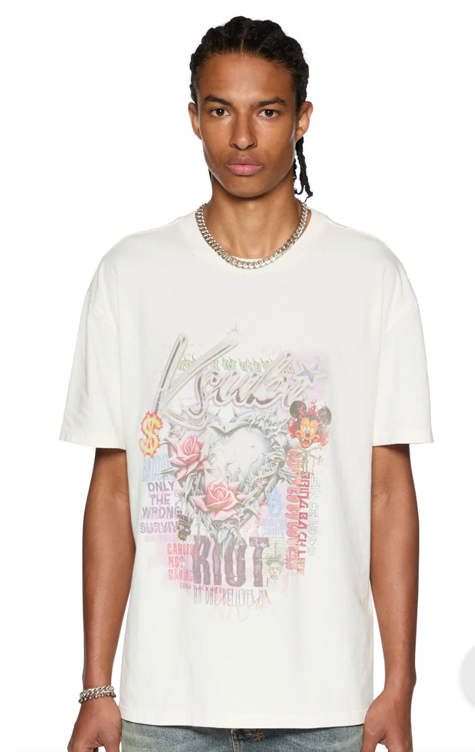 Ksubi Sketch Biggie Ss Tee Bone