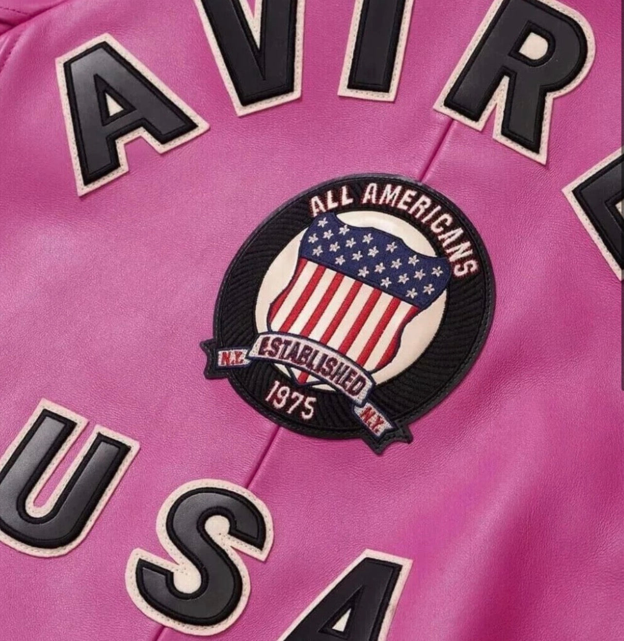 Avirex Limited Edition Icon Hot Pink Jacket - Blue Jeans