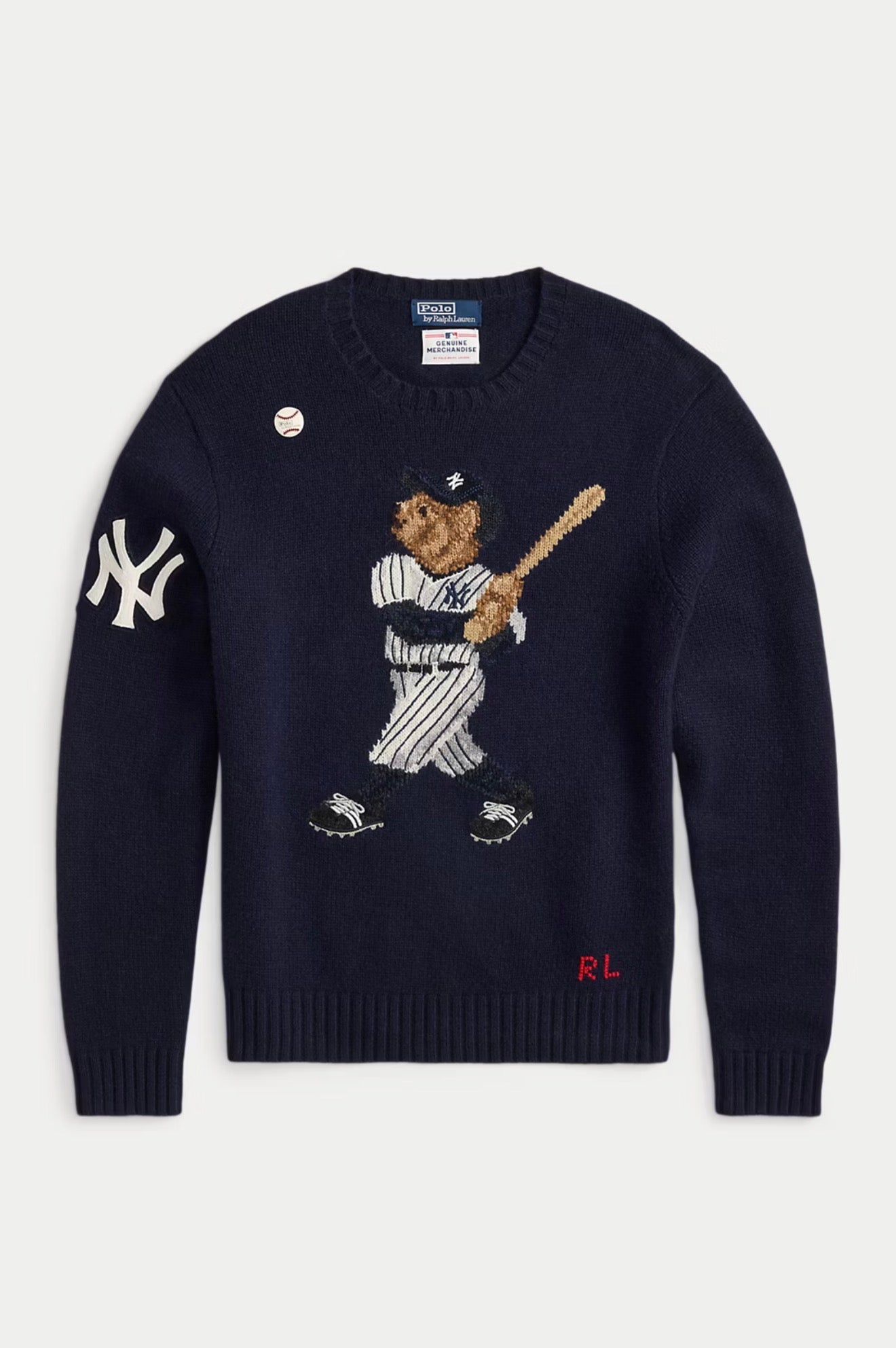 Polo Ralph Lauren Yankees Bear Sweater - Blue Jeans