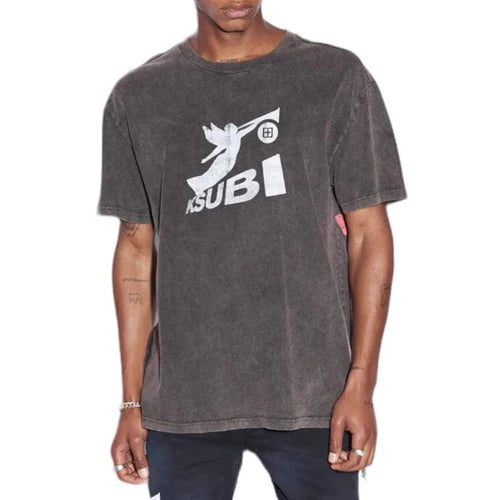 Ksubi Angels Biggie Ss Tee Faded Black