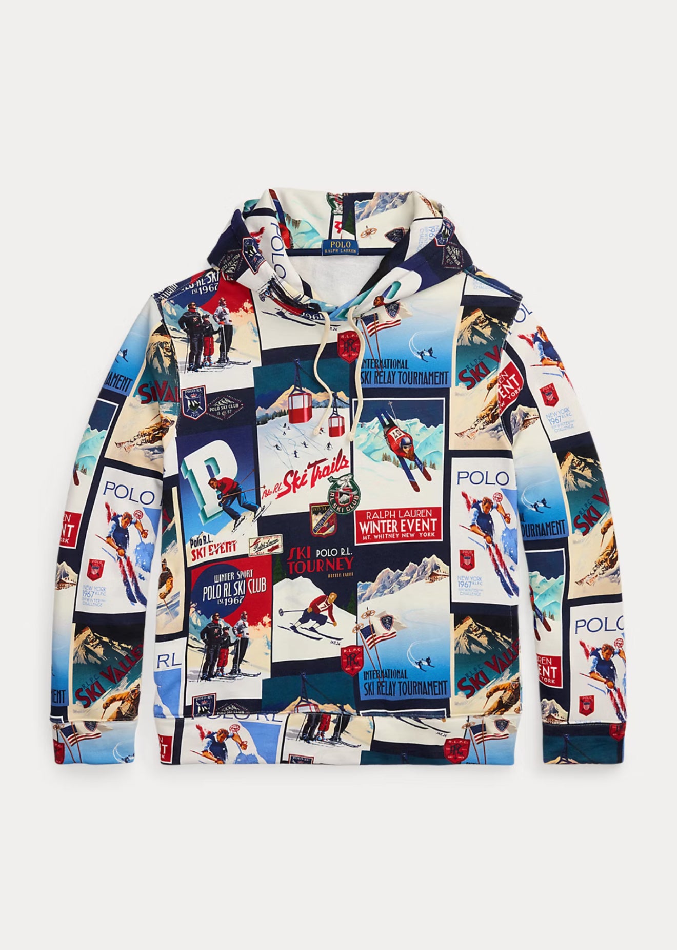 POLO RALPH LAUREN Ski-Patchwork Fleece Hoodie