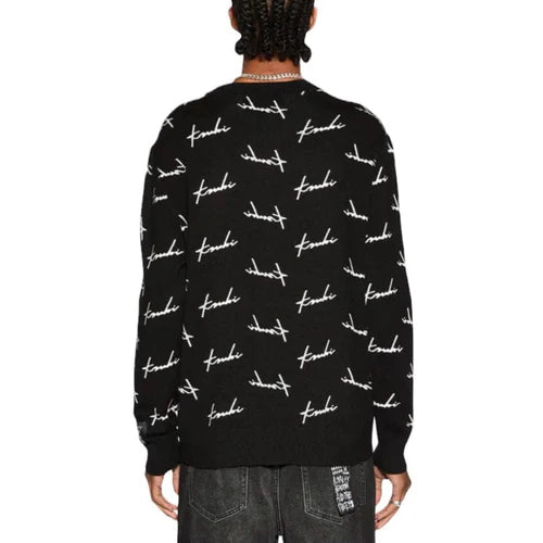 Ksubi Skript Knit Crew Black
