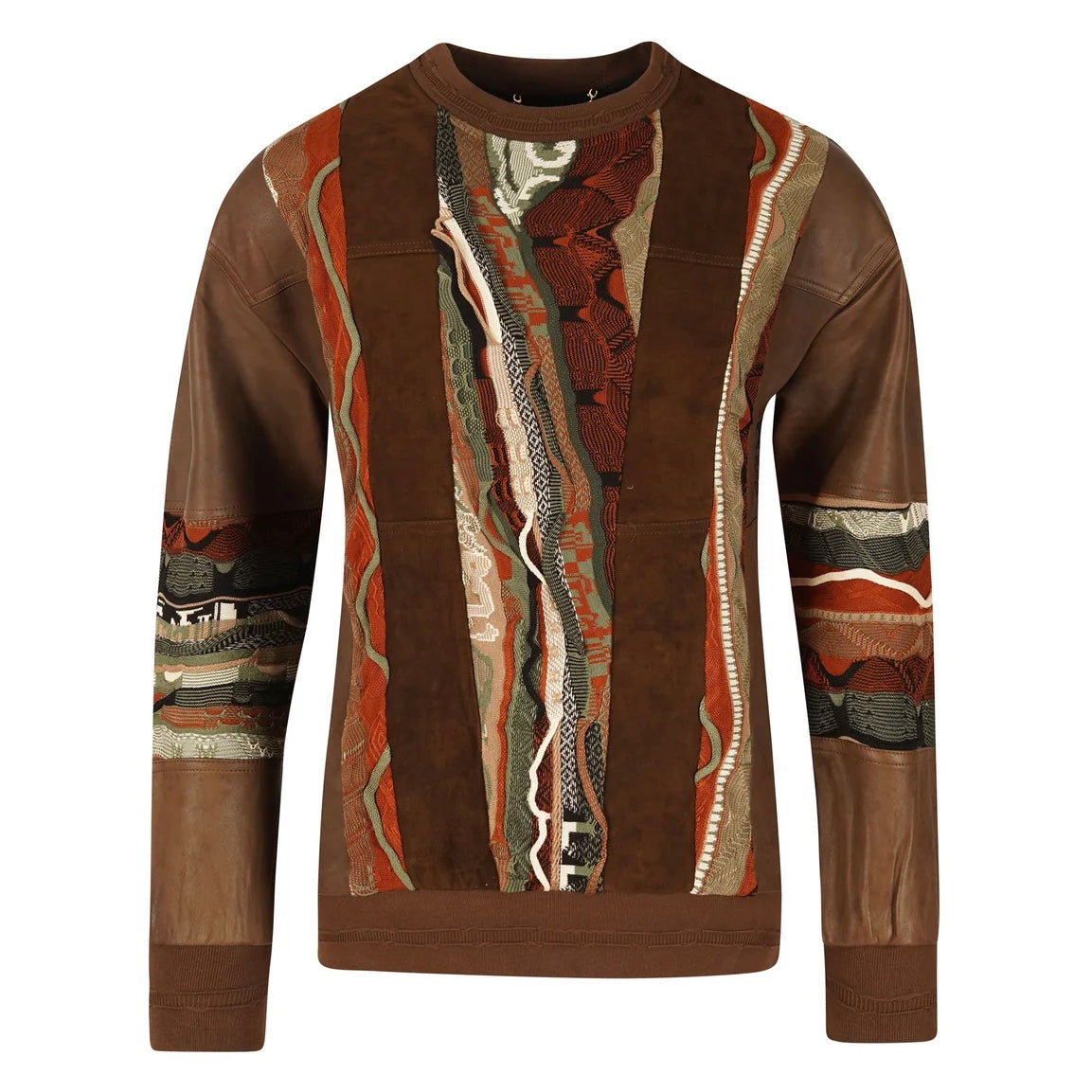 Coogi Suede Leather Sweater