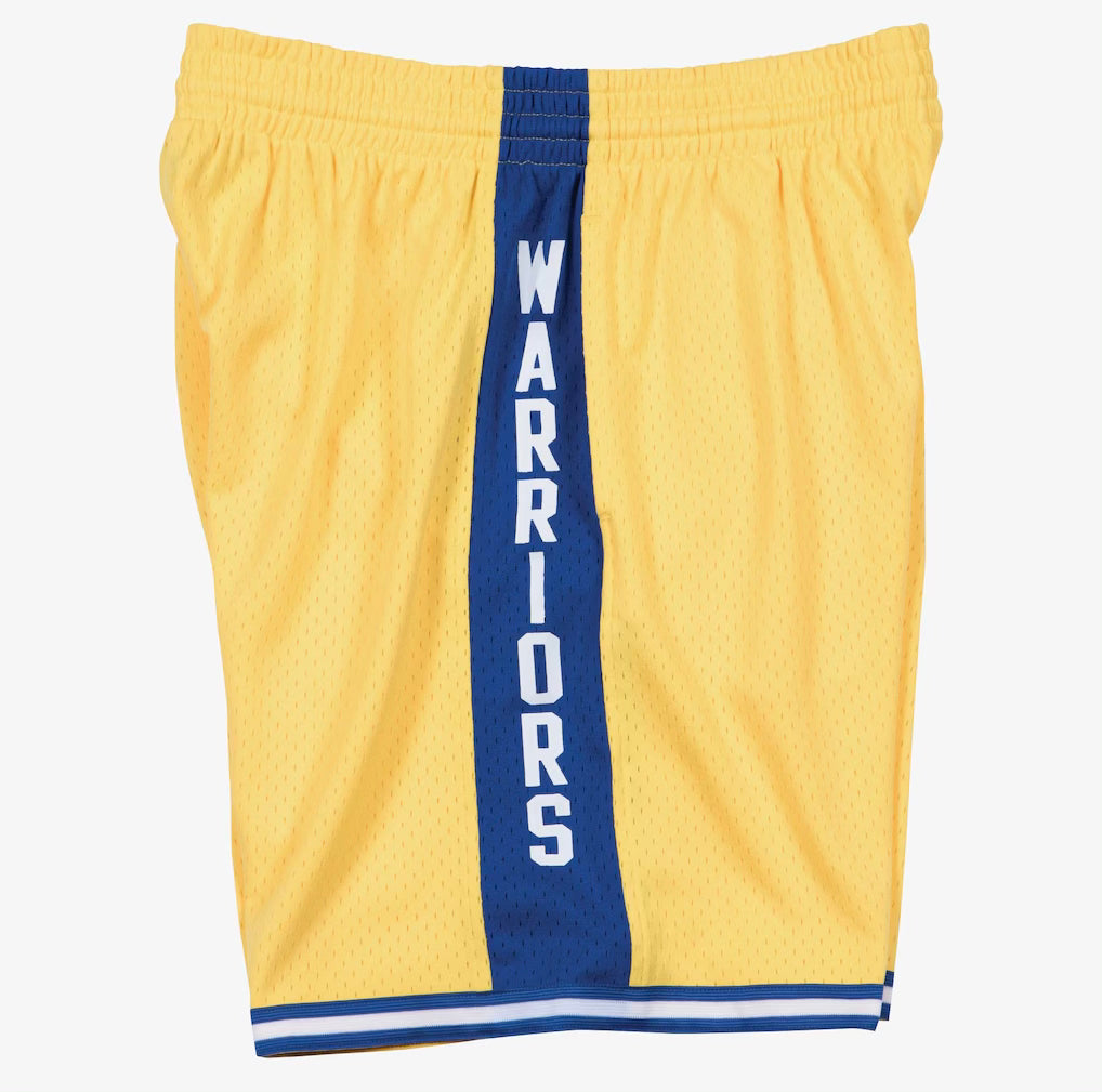 Mitchell & Ness Golden State Warriors 1974-75 Gold Swingman Basketball Shorts