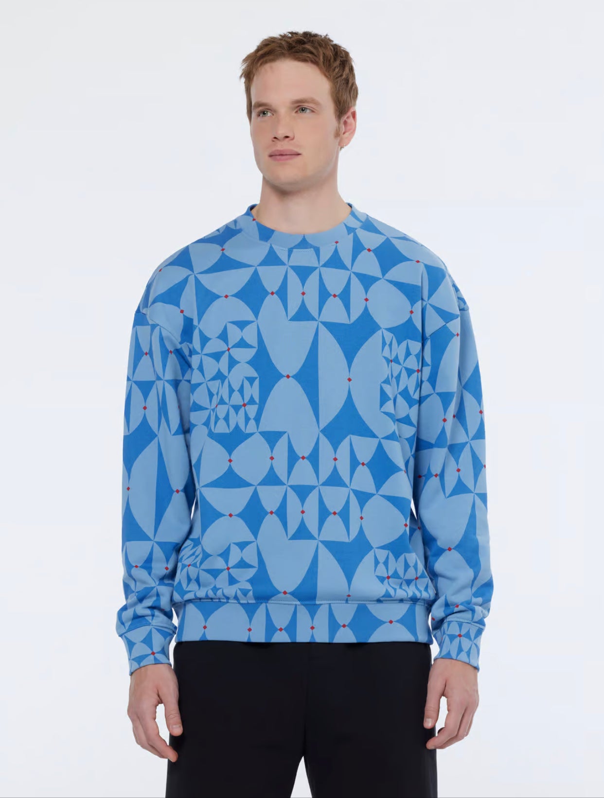 Scotch &Soda sweatshirt Diamond Print Relaxed Fit Sweatshirt