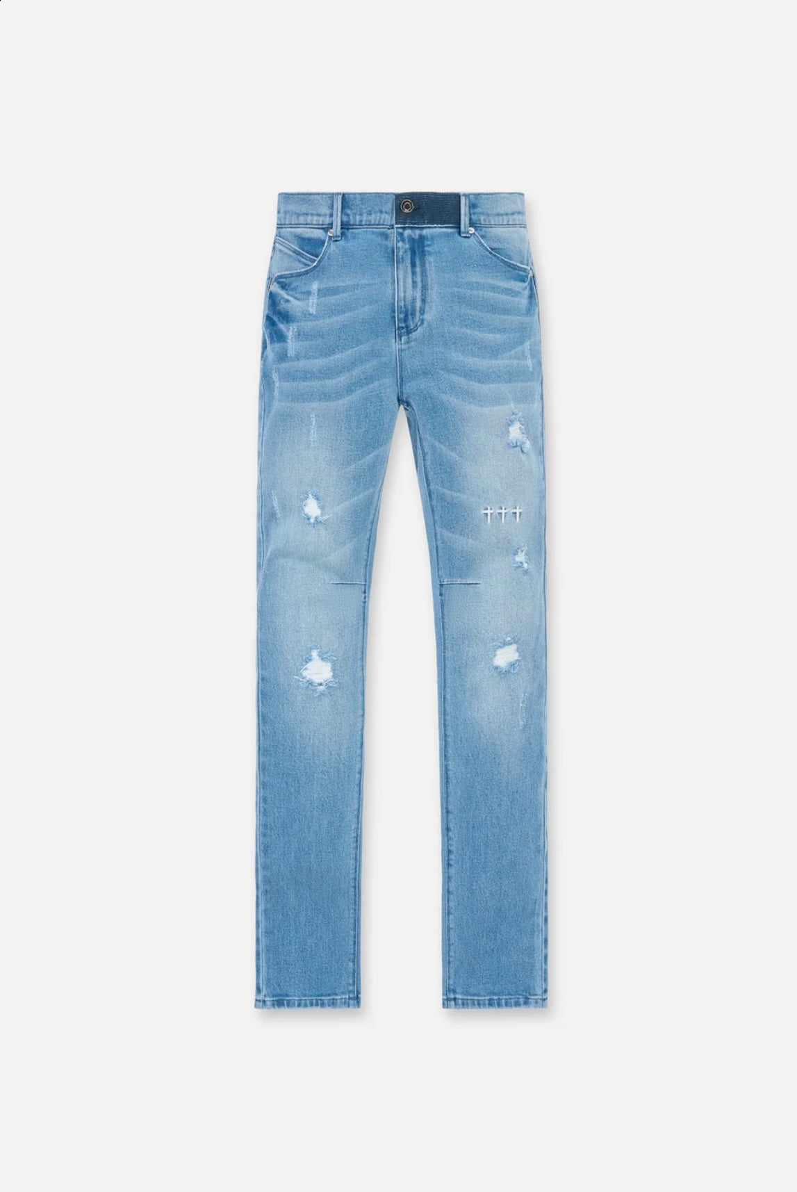 RTA Bryant Skinny Jean | Glacier Blue CrossTriad - Blue Jeans