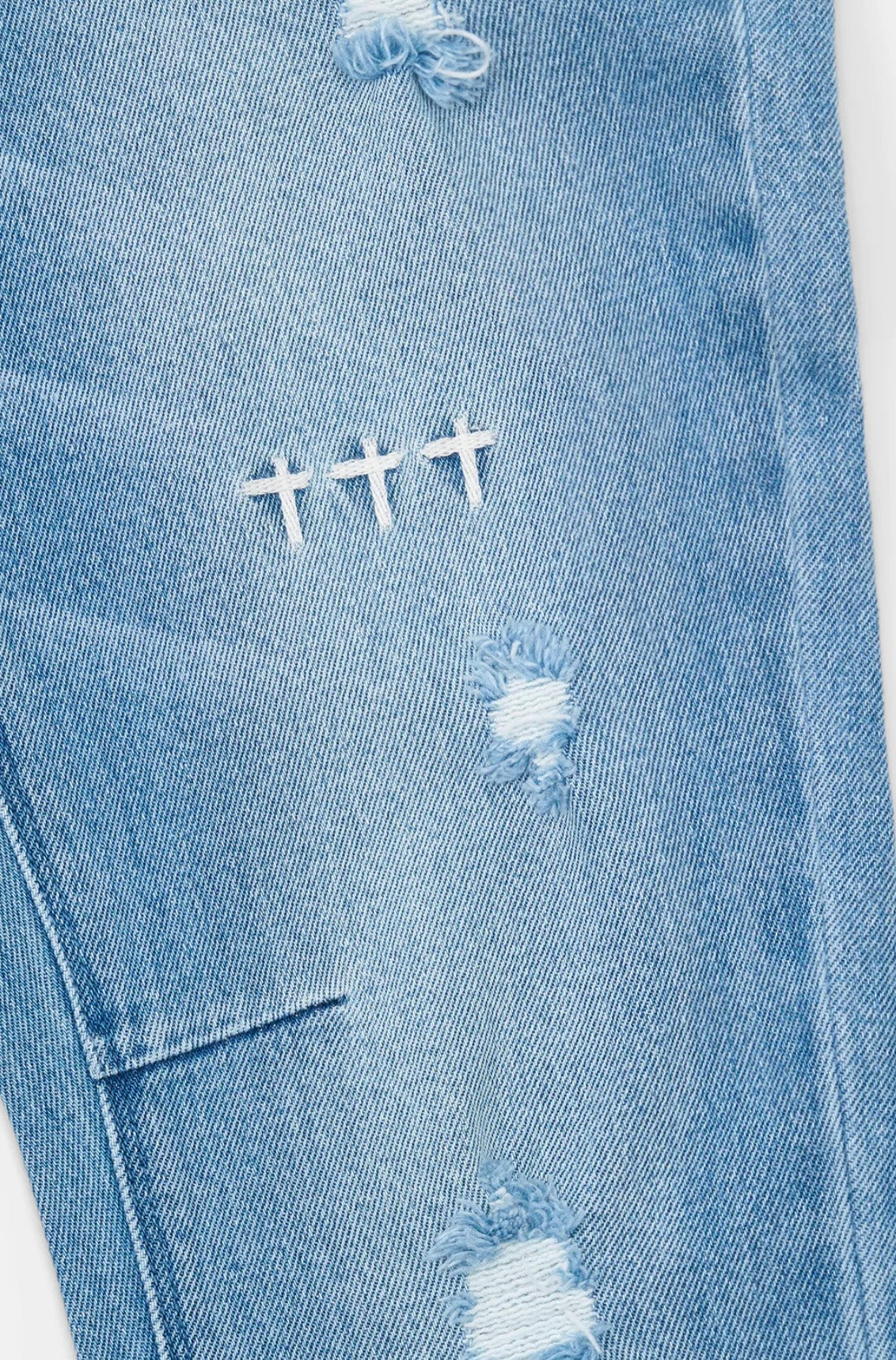 RTA Bryant Skinny Jean | Glacier Blue CrossTriad - Blue Jeans