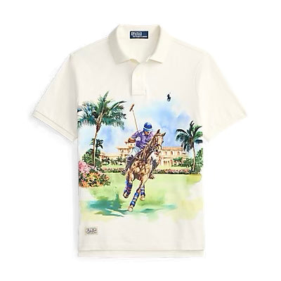 Polo Ralph Lauren Classic Fit Mesh Graphic Polo Shirt
