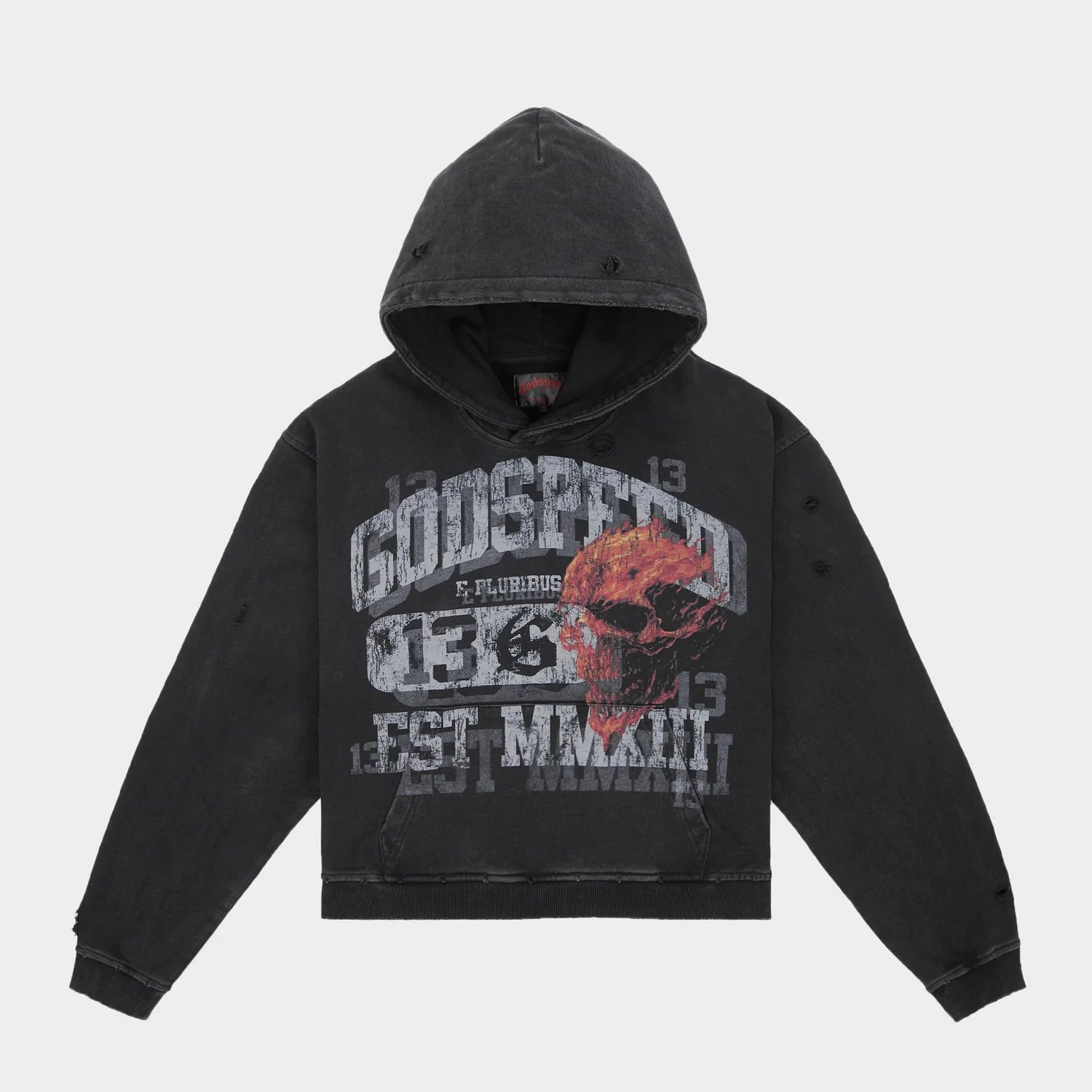 Godspeed Seeing Double Hoodie (Black wash)